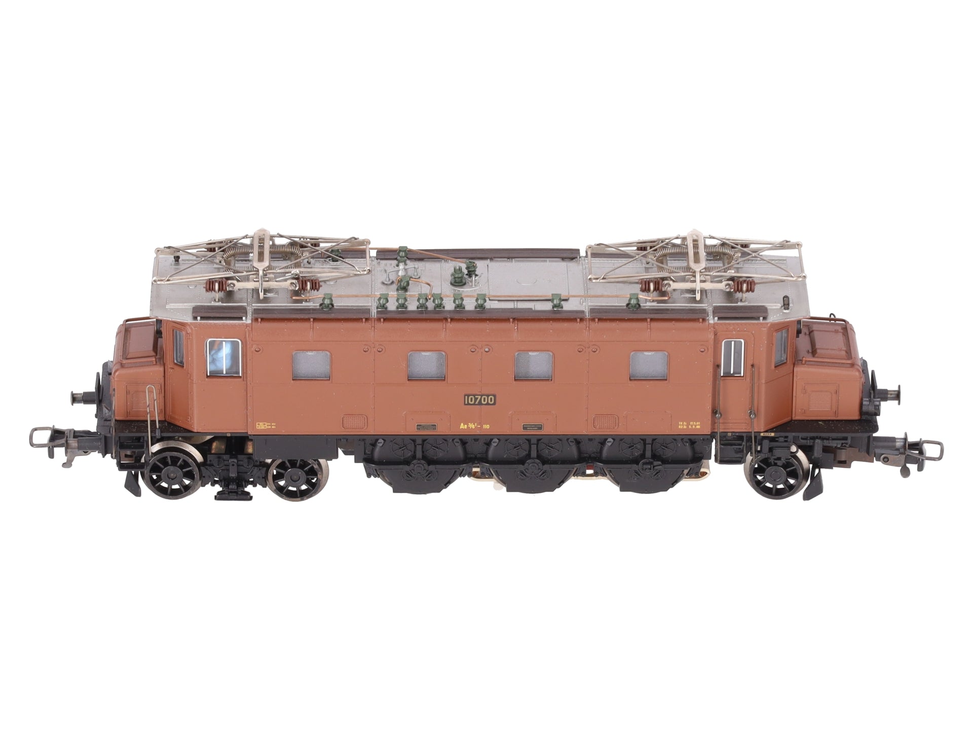 Fleischmann 82 1345 HO Scale SBB Ae 3/6I Electric Locomotive #10700 VG/Box