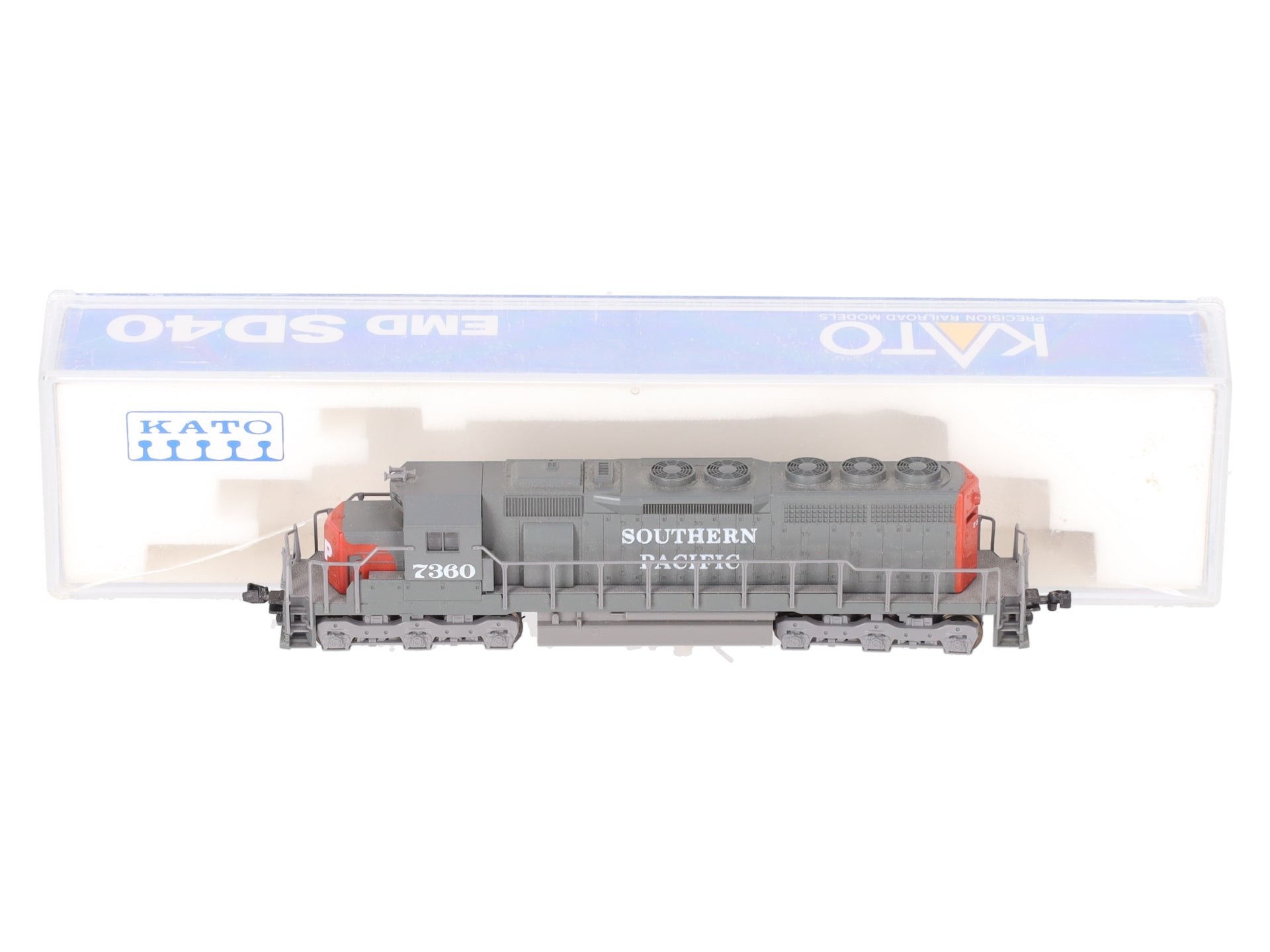 Kato 176-20C N Scale Southern Pacific SD40 Diesel Locomotive #7360 VG/Box