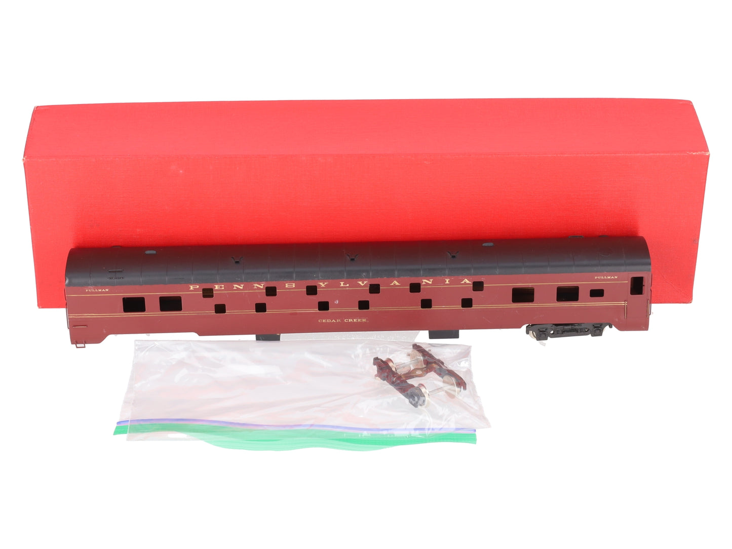S. Soho & Co. 1203 HO Brass PRR CREEK Series Sleeper Car -Painted EX/Box