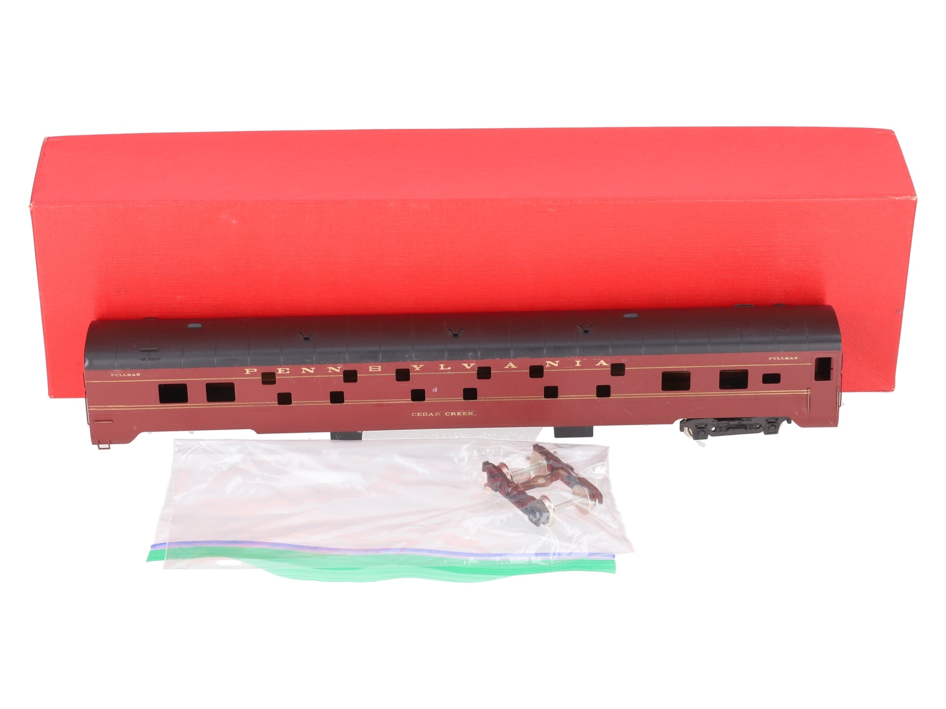 S. Soho & Co. 1203 HO Brass PRR CREEK Series Sleeper Car -Painted EX/Box