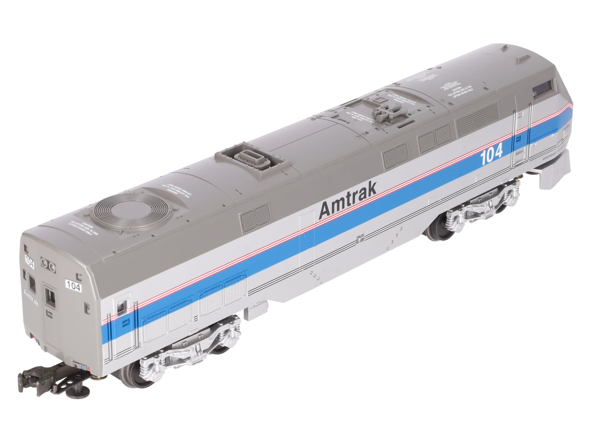 Williams O Gauge Powered Amtrak Diesel Locomotive #104 EX