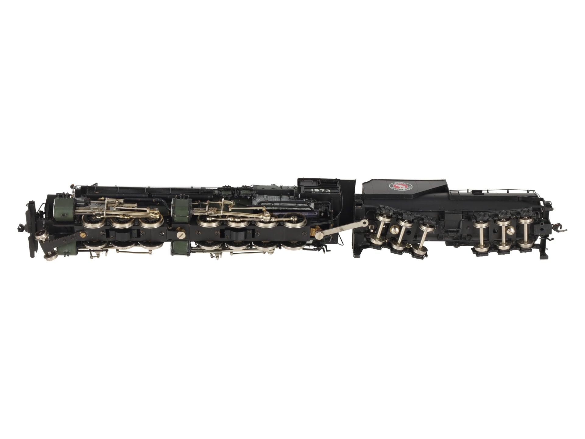Tenshodo HO Brass 2-6-8 GN Steam Locomotive w/ Tender #1973 - Painted