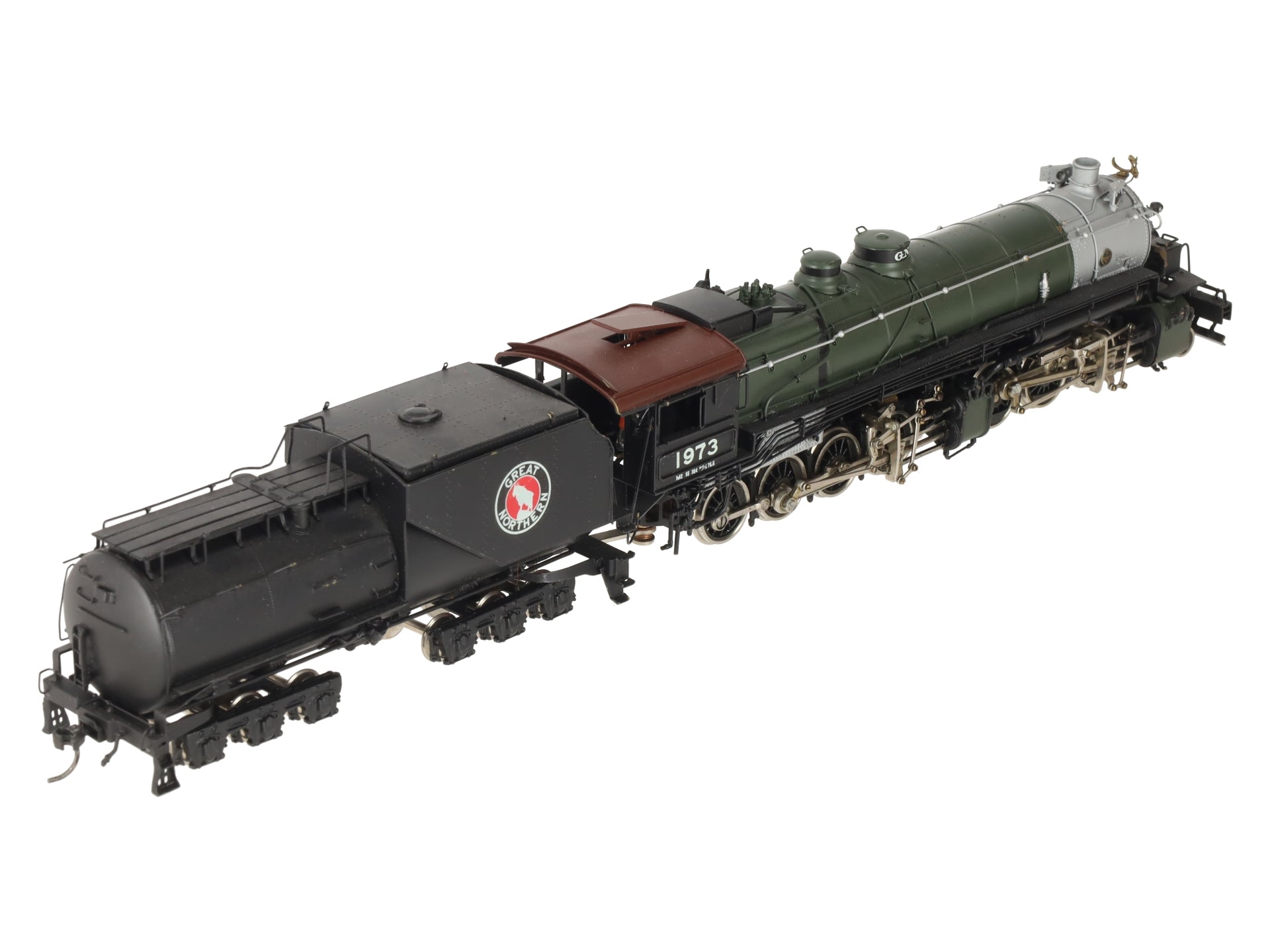 Tenshodo HO Brass 2-6-8 GN Steam Locomotive w/ Tender #1973 - Painted