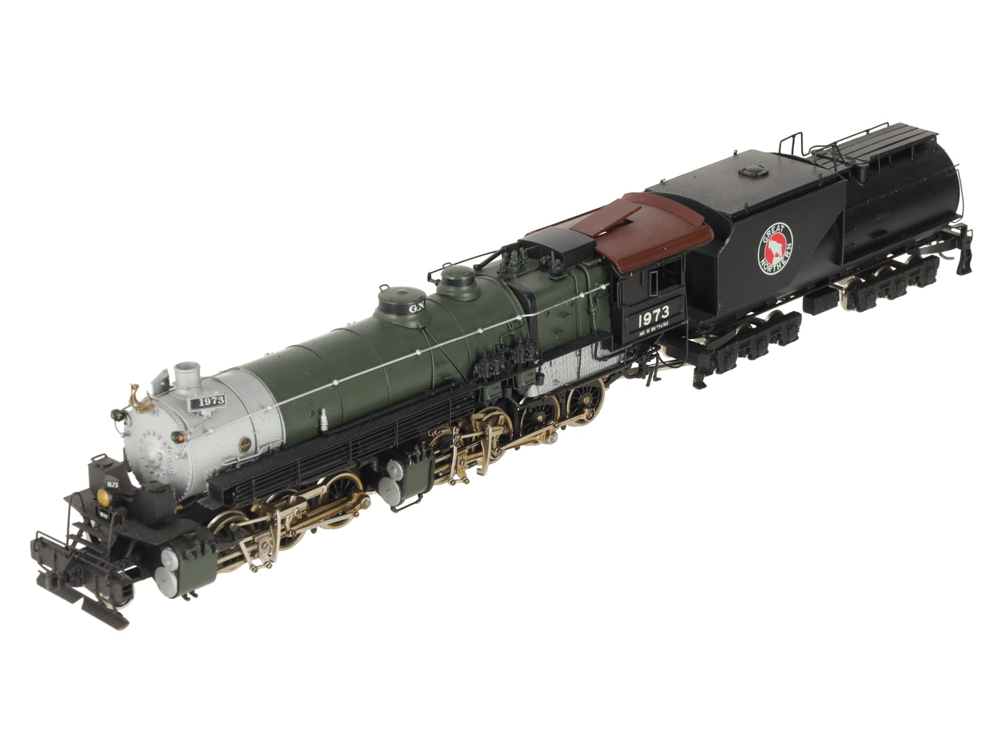Tenshodo HO Brass 2-6-8 GN Steam Locomotive w/ Tender #1973 - Painted