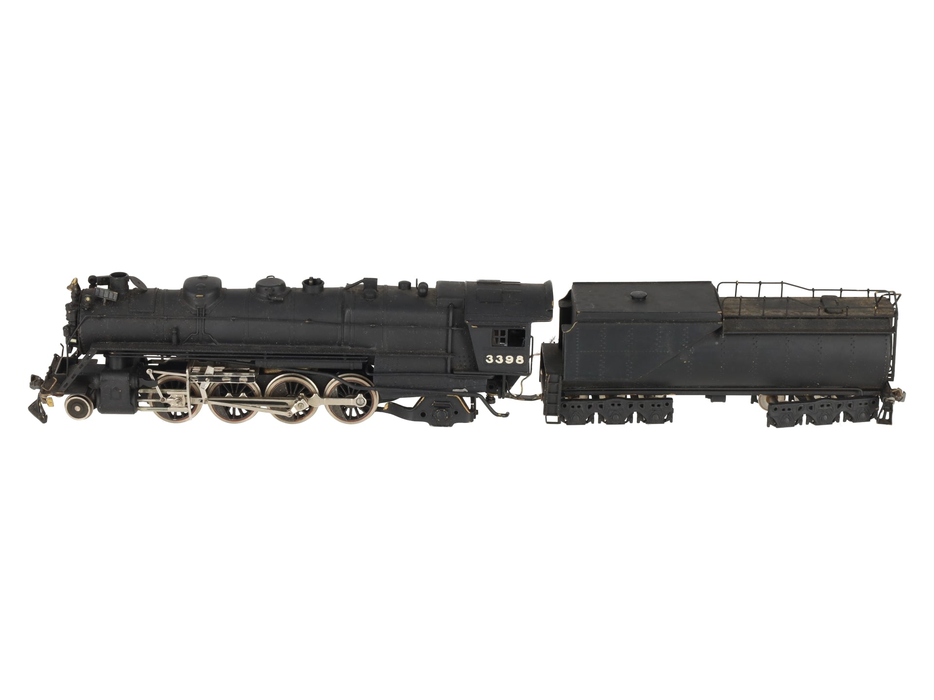 Tenshodo HO Brass 2-8-2 Steam Locomotive w/ Tender #3398