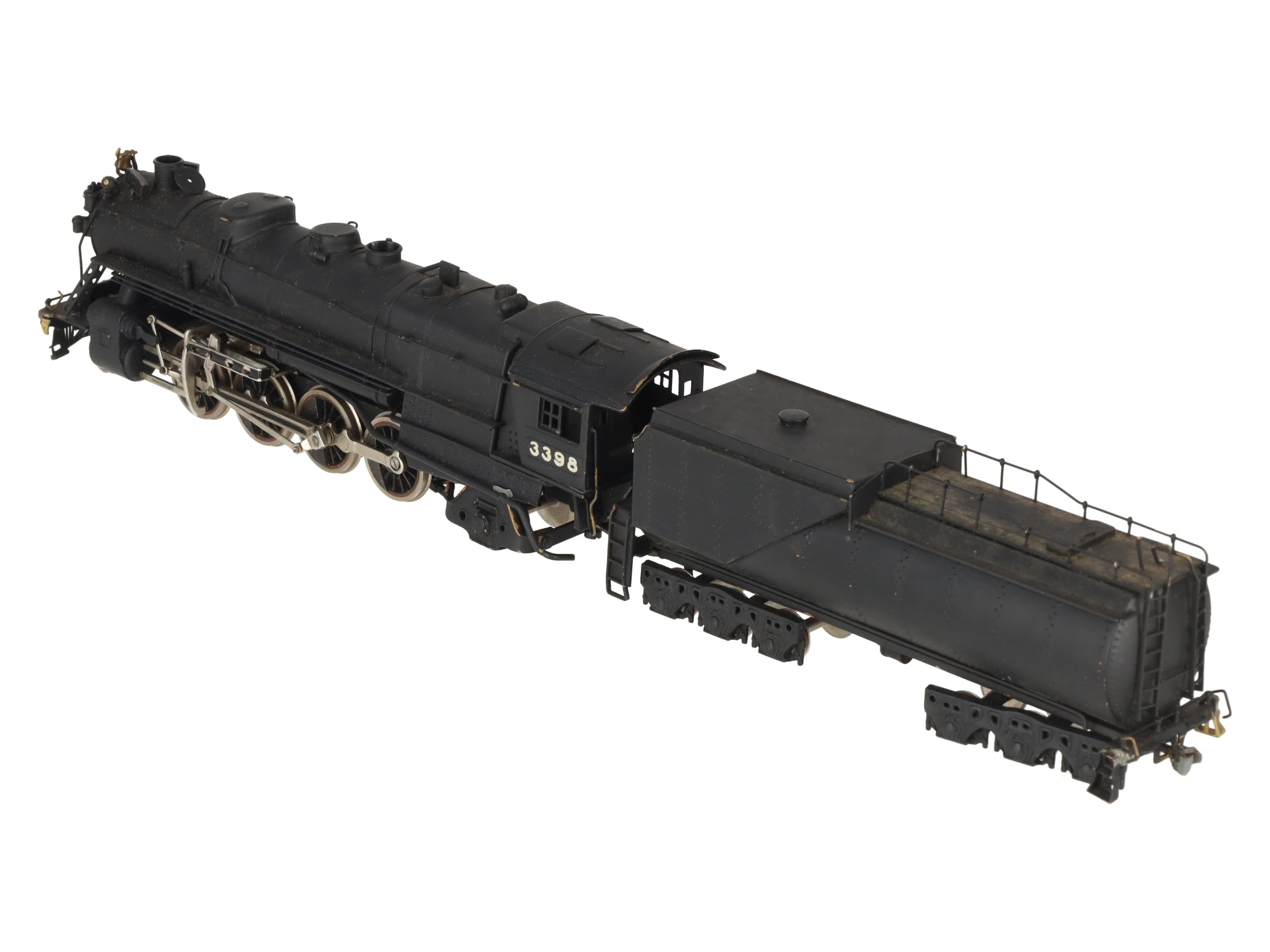 Tenshodo HO Brass 2-8-2 Steam Locomotive w/ Tender #3398
