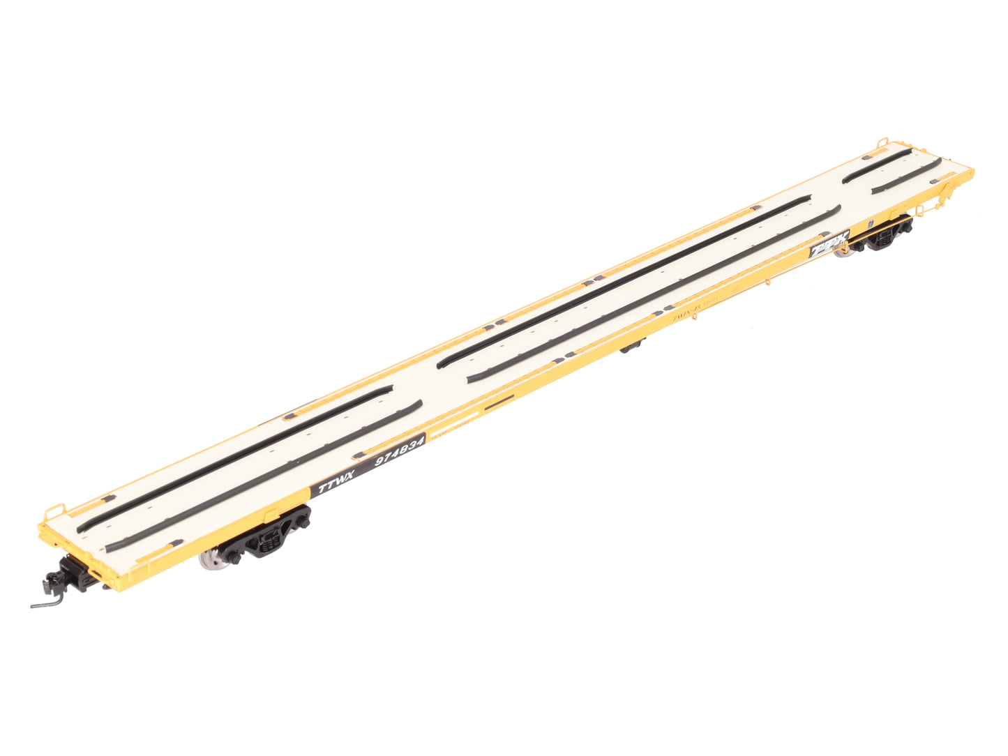 Atlas 7986-4 O Scale TTX 89'4" Flat Car #974834 (2-Rail) EX/Box
