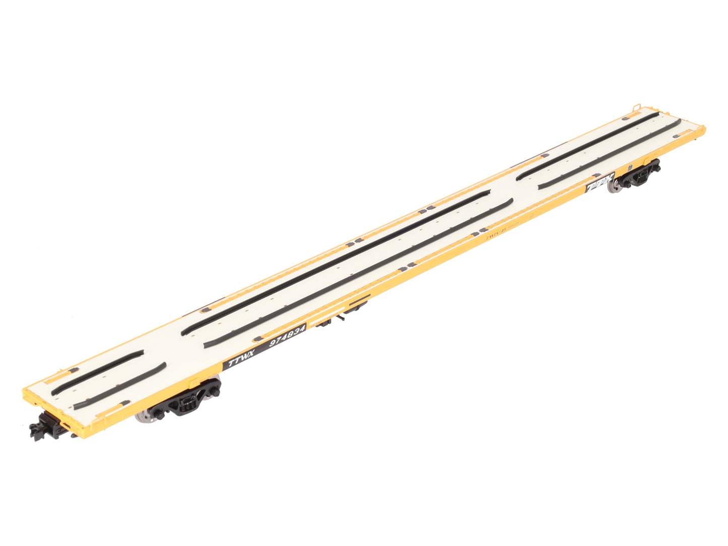 Atlas 7986-4 O Scale TTX 89'4" Flat Car #974834 (2-Rail) EX/Box