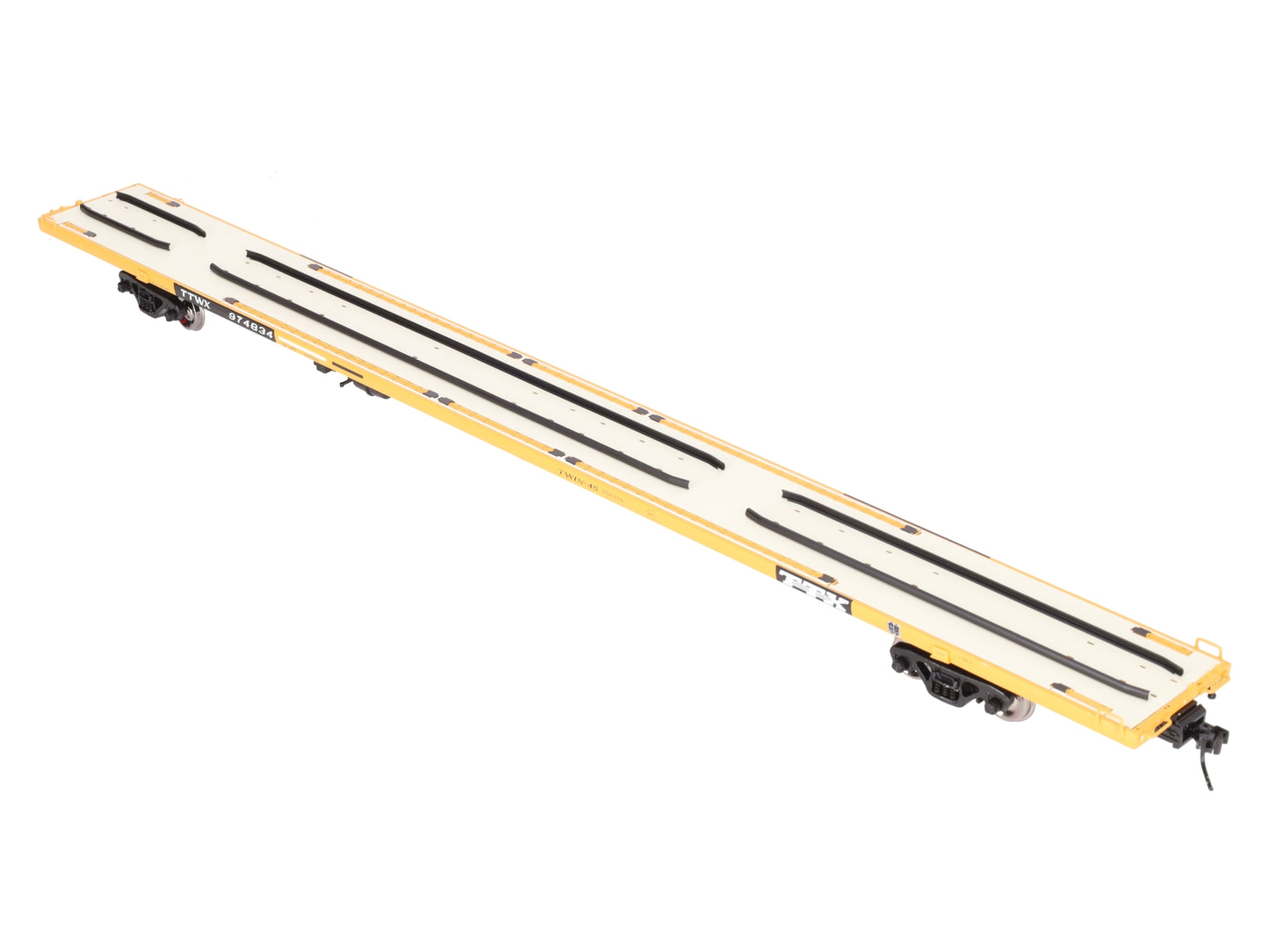 Atlas 7986-4 O Scale TTX 89'4" Flat Car #974834 (2-Rail) EX/Box