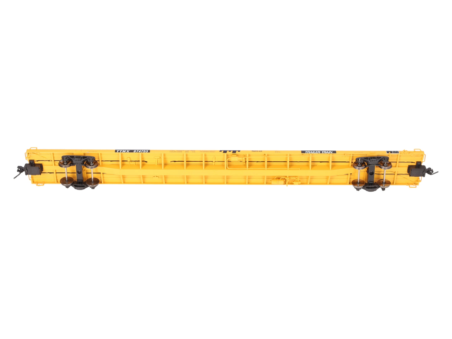 Atlas 7975-9 O Trailer Train 89'4" Flat Car #974753 (2-Rail) EX/Box