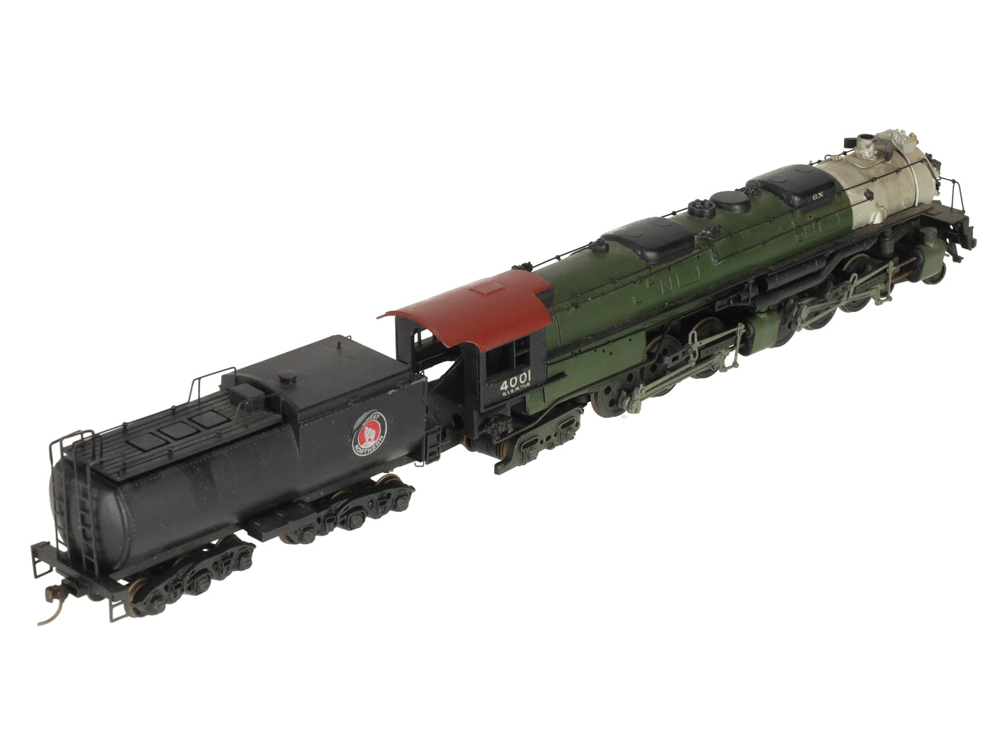 Bowser 2500 HO Brass 4-6-6-4 Locomotive & Tender - Painted