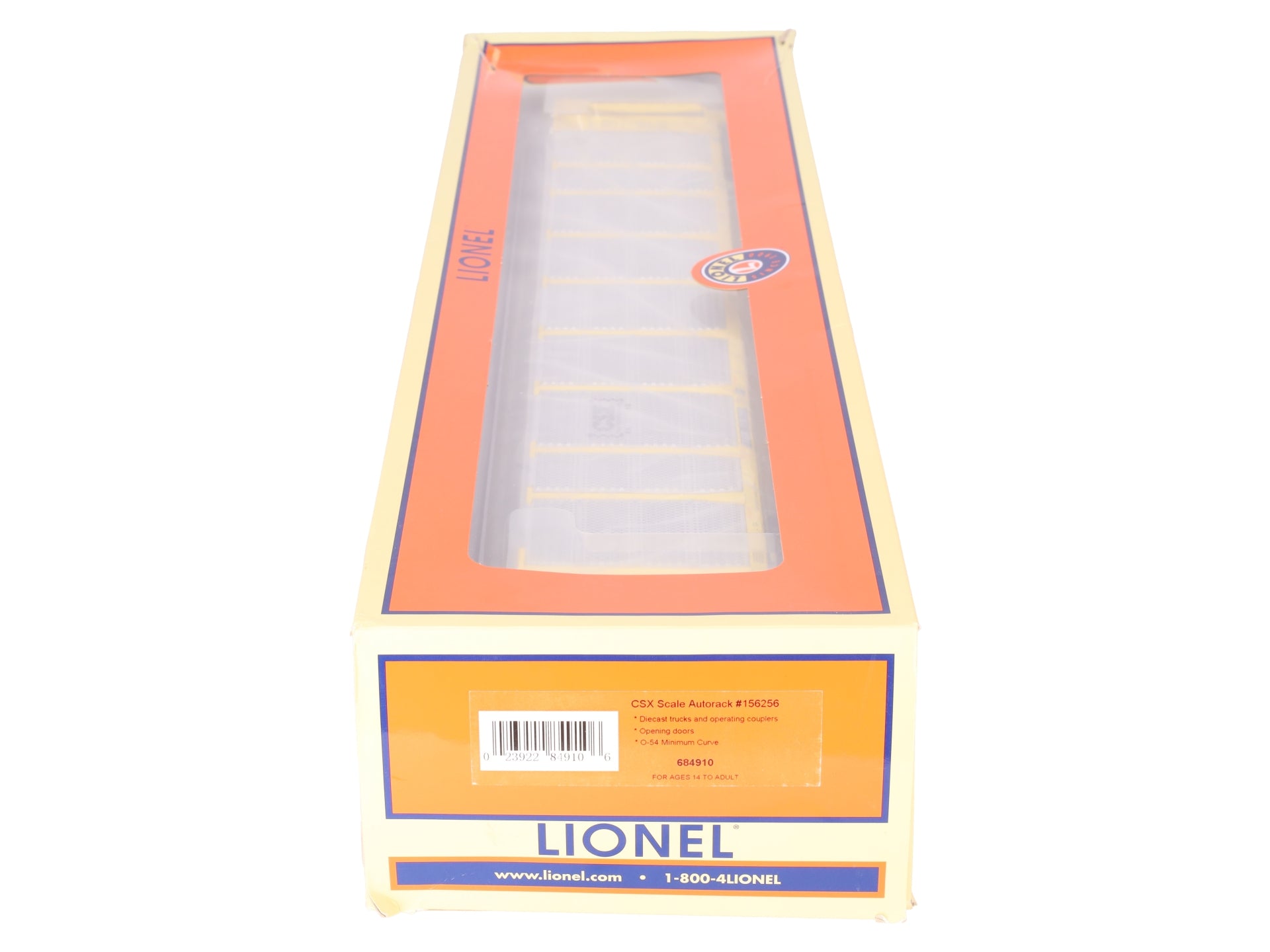 Lionel 6-84910 O CSX Transportation Autorack #156256 LN/Box
