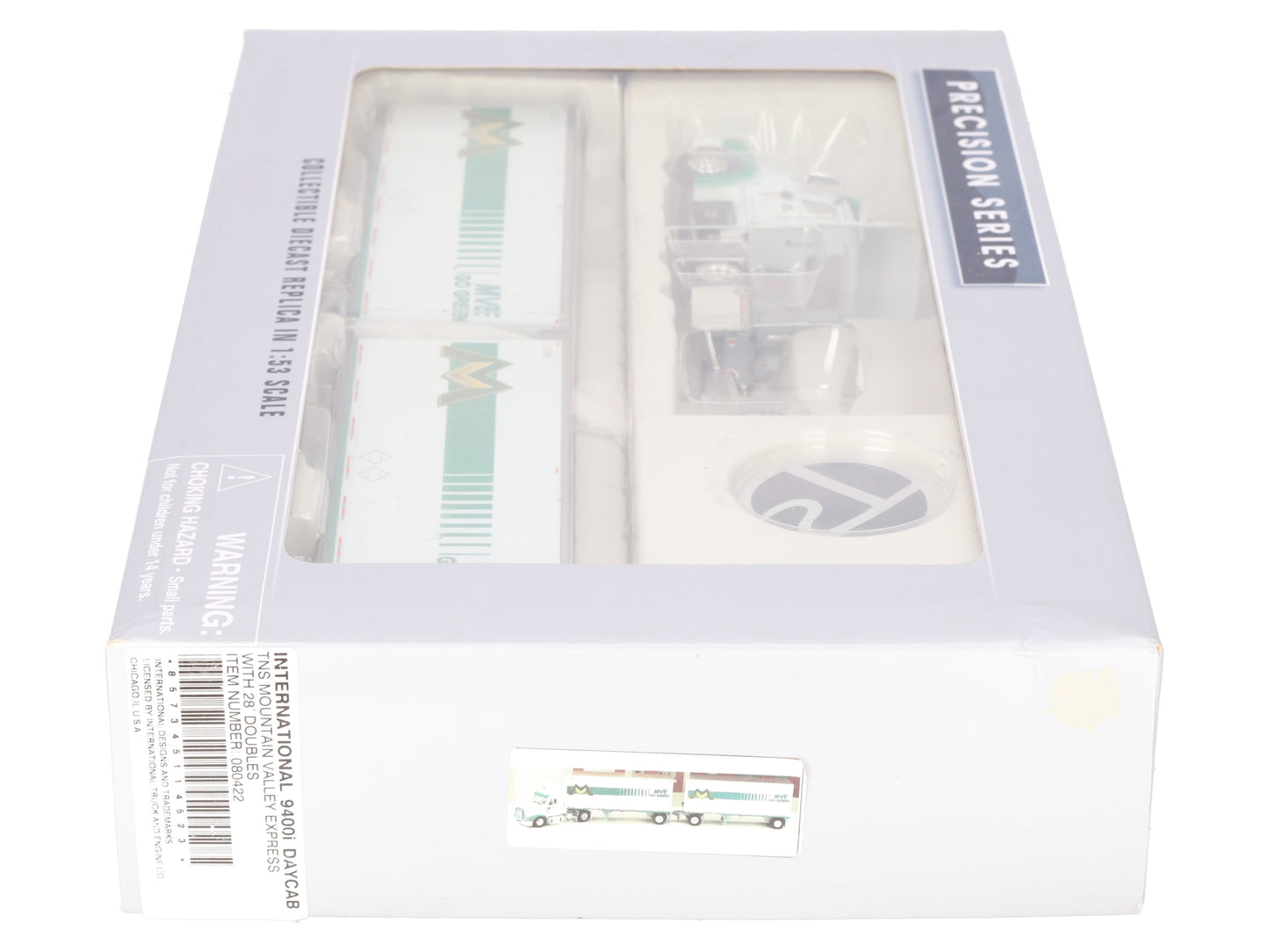 Tonkin 1:53 Scale International "Mountain Valley Express" Semi w/Double Trailers EX/Box