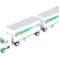 Tonkin 1:53 Scale International "Mountain Valley Express" Semi w/Double Trailers EX/Box