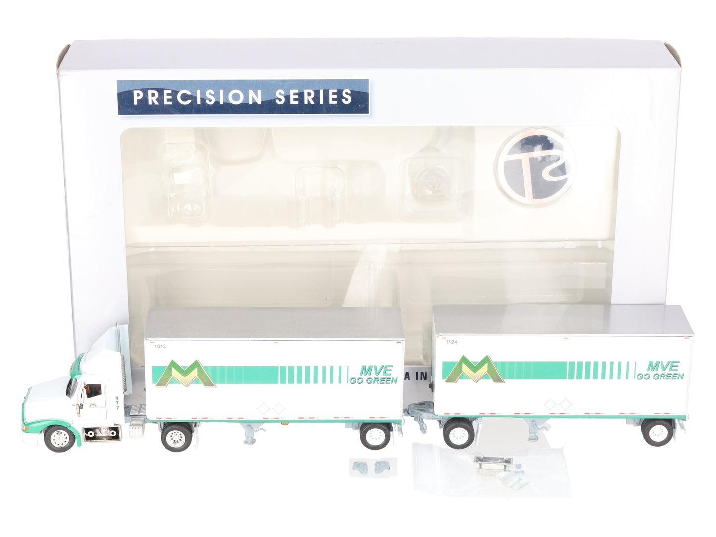 Tonkin 1:53 Scale International "Mountain Valley Express" Semi w/Double Trailers EX/Box