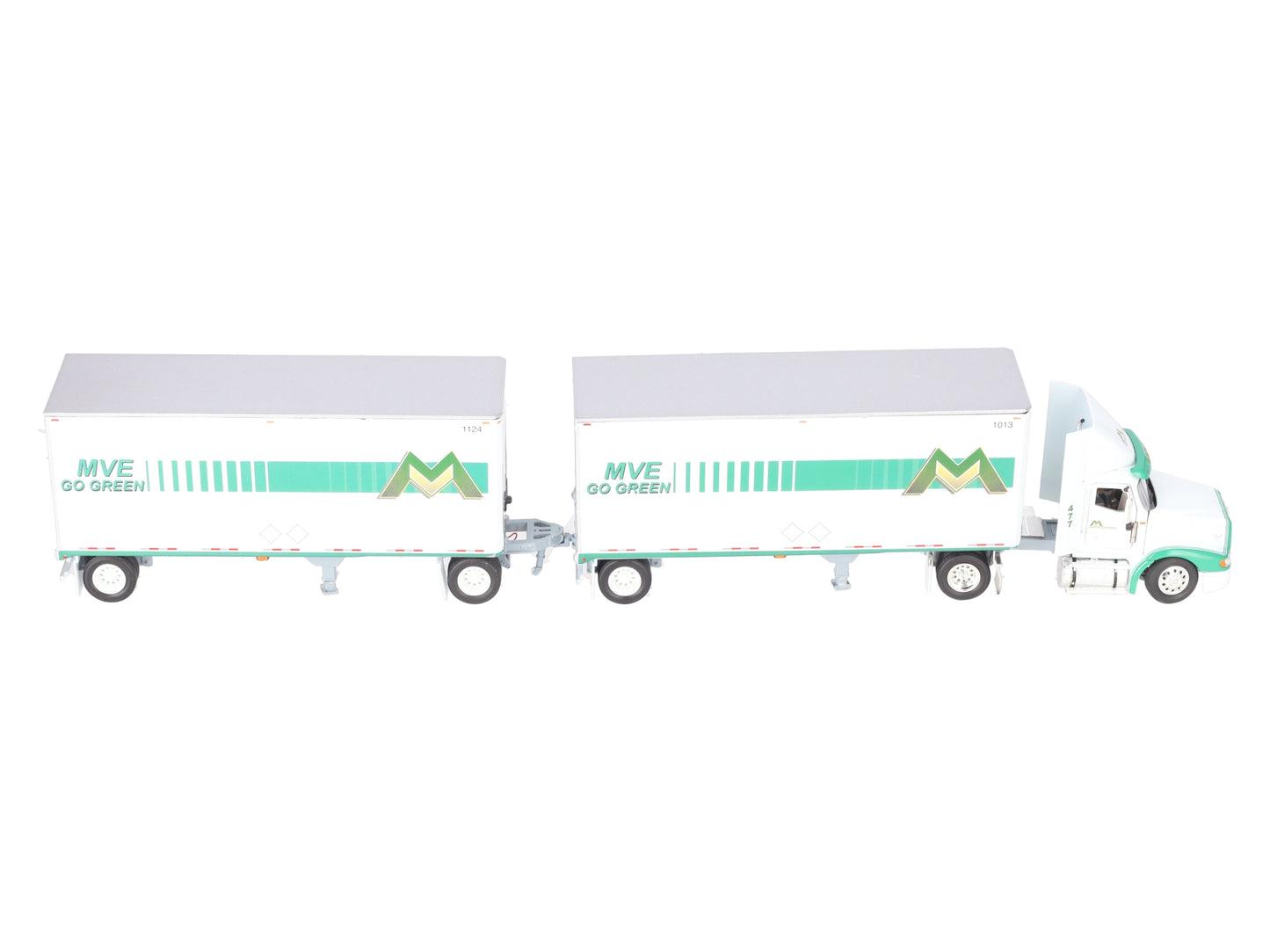 Tonkin 1:53 Scale International "Mountain Valley Express" Semi w/Double Trailers EX/Box