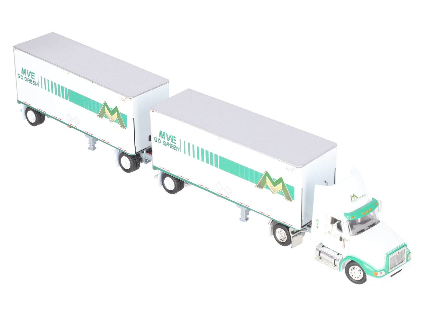 Tonkin 1:53 Scale International "Mountain Valley Express" Semi w/Double Trailers EX/Box