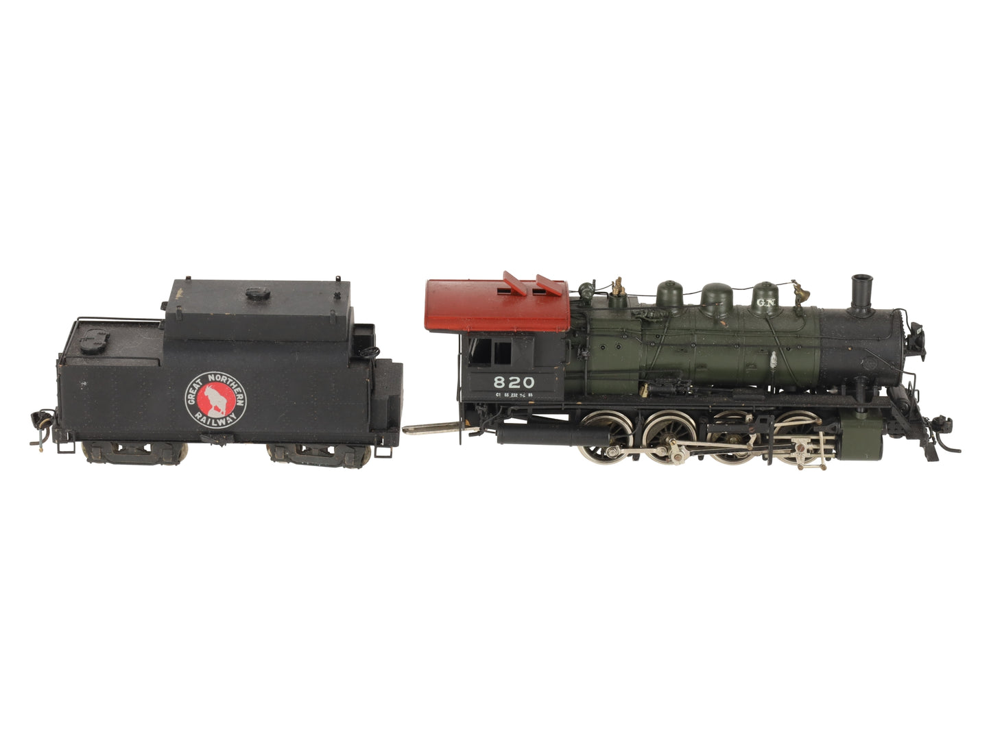 Tenshodo 820 HO Brass Great Northern Railway Steam Locomotive w/ Tender #820