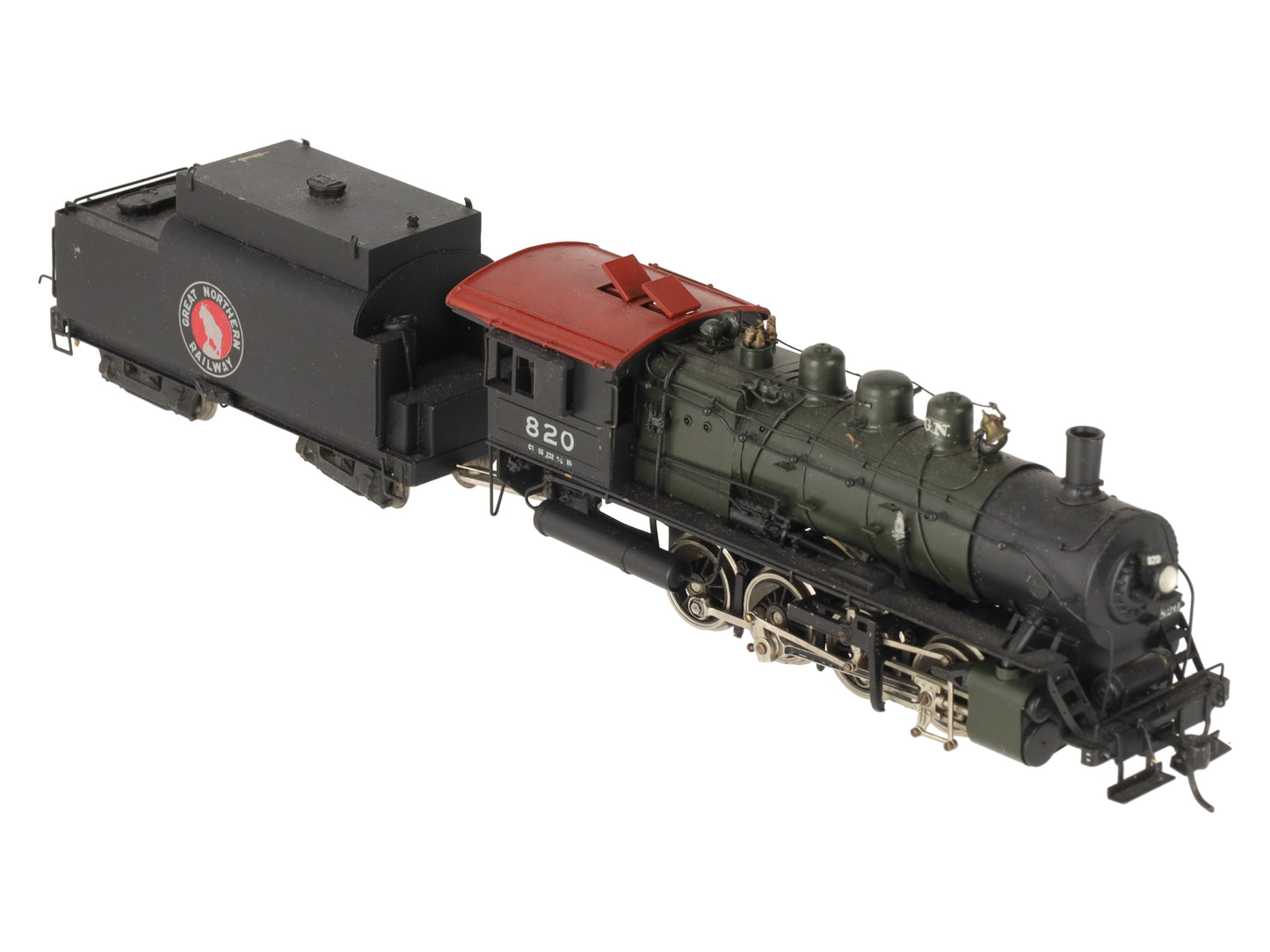 Tenshodo 820 HO Brass Great Northern Railway Steam Locomotive w/ Tender #820