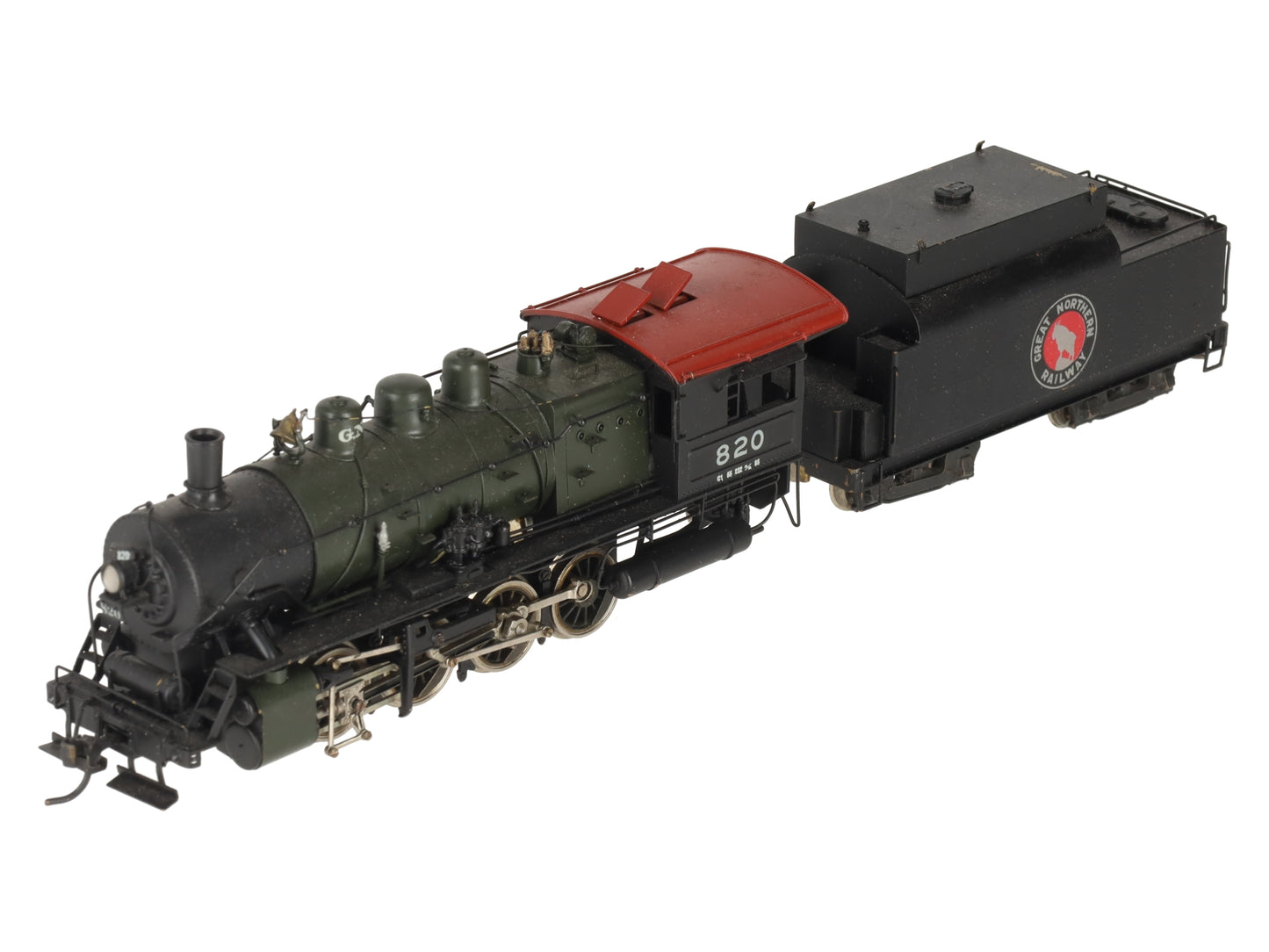 Tenshodo 820 HO Brass Great Northern Railway Steam Locomotive w/ Tender #820
