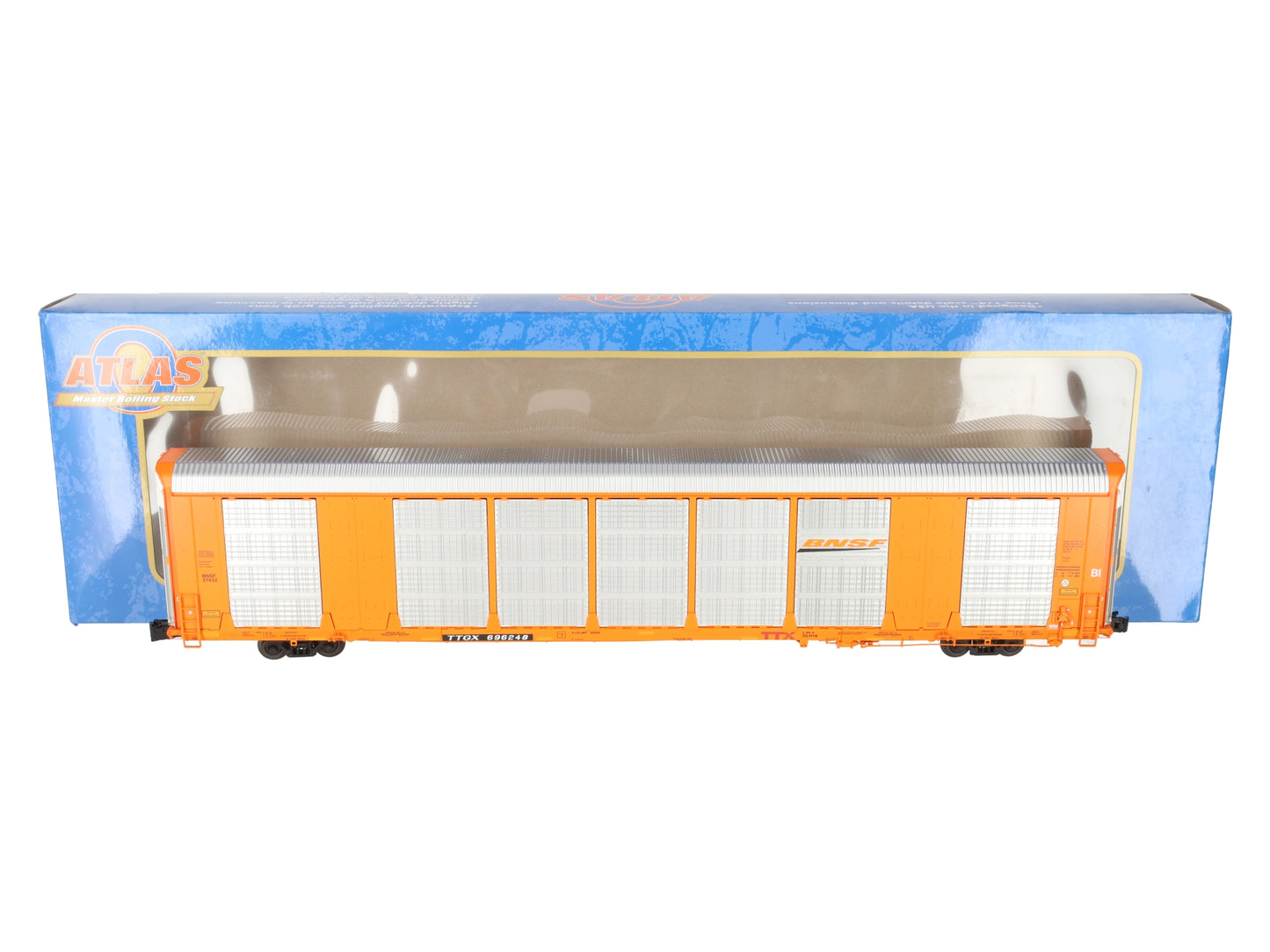 Atlas 3007420-3 O Gauge BNSF Gunderson Multi-Max Autorack #696248 (3-Rail) NIB