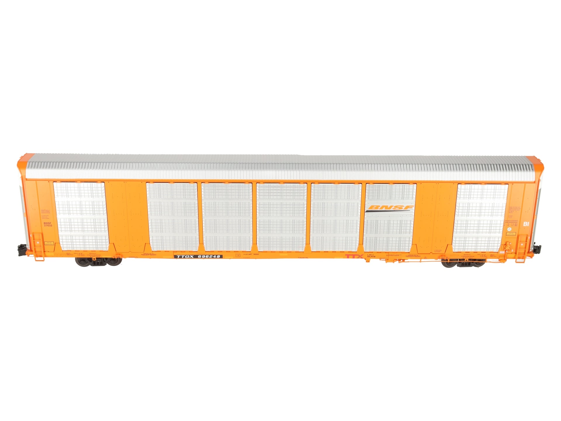 Atlas 3007420-3 O Gauge BNSF Gunderson Multi-Max Autorack #696248 (3-Rail) NIB