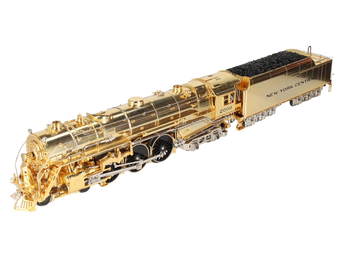 MTH 20-3040-1 O NYC Gold Plated Millennium J-1e Hudson Steam Loco & Tender w/PS1 EX/Box