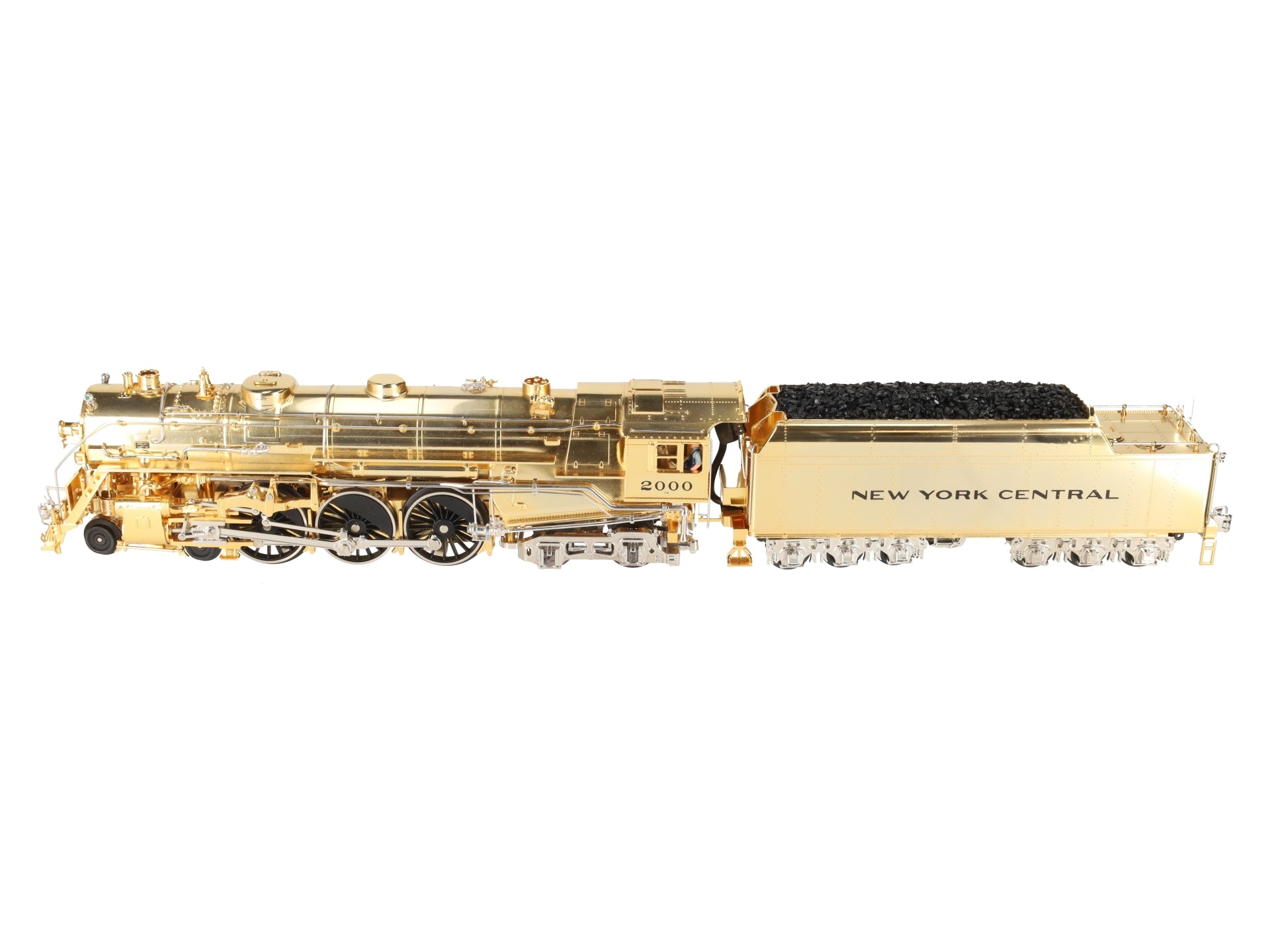 MTH 20-3040-1 O NYC Gold Plated Millennium J-1e Hudson Steam Loco & Tender w/PS1 EX/Box