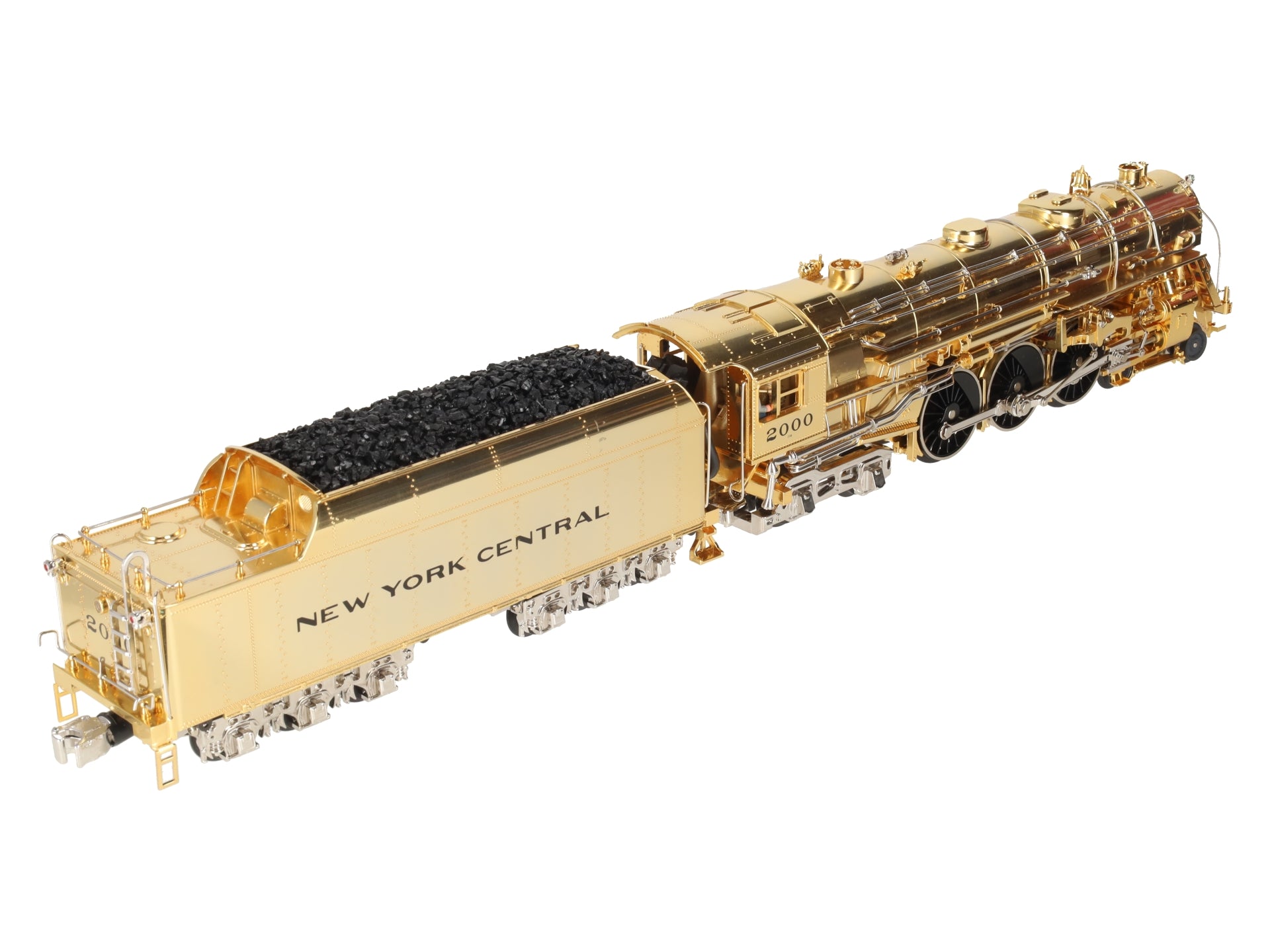 MTH 20-3040-1 O NYC Gold Plated Millennium J-1e Hudson Steam Loco & Tender w/PS1 EX/Box