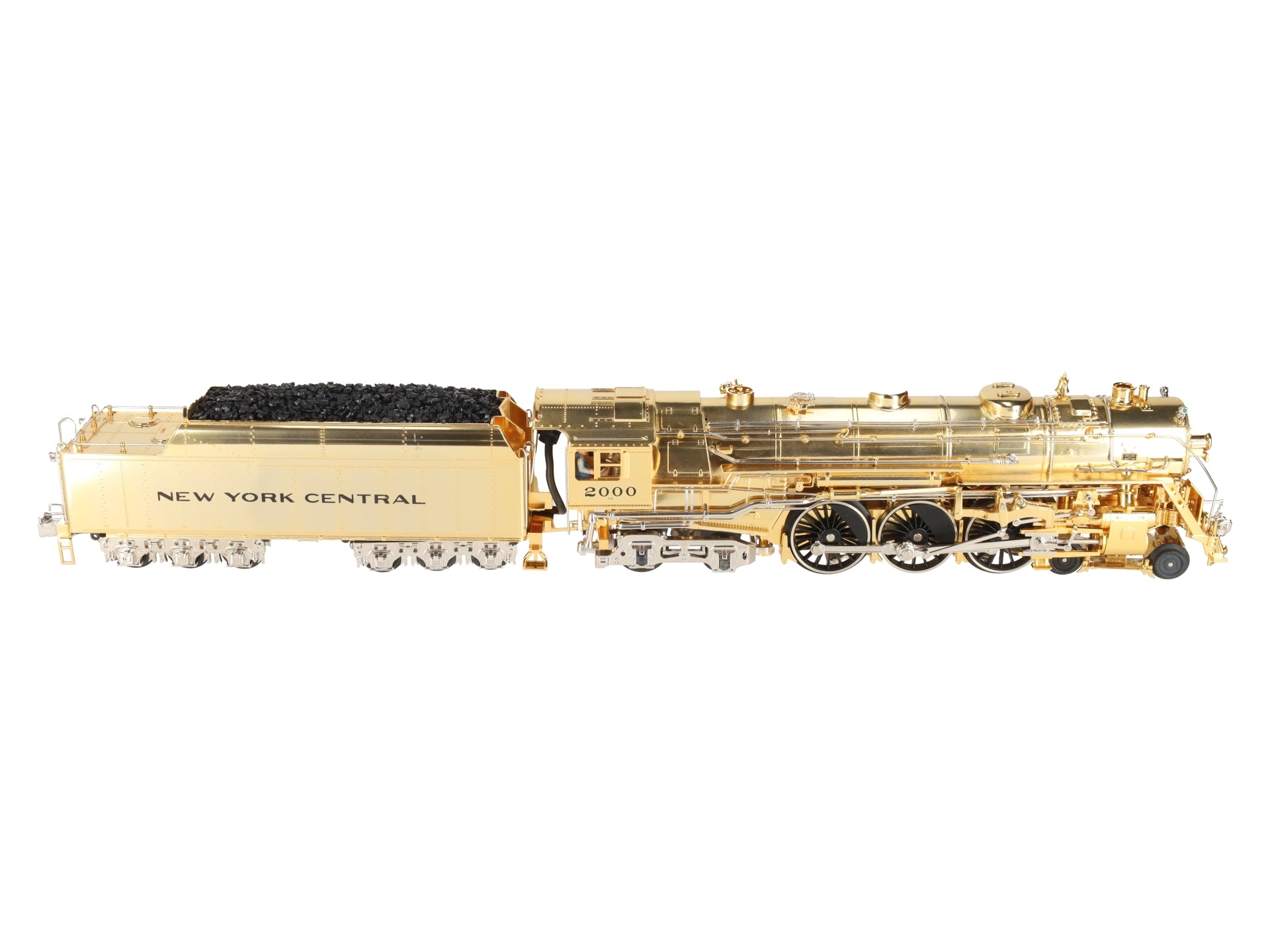 MTH 20-3040-1 O NYC Gold Plated Millennium J-1e Hudson Steam Loco & Tender w/PS1 EX/Box