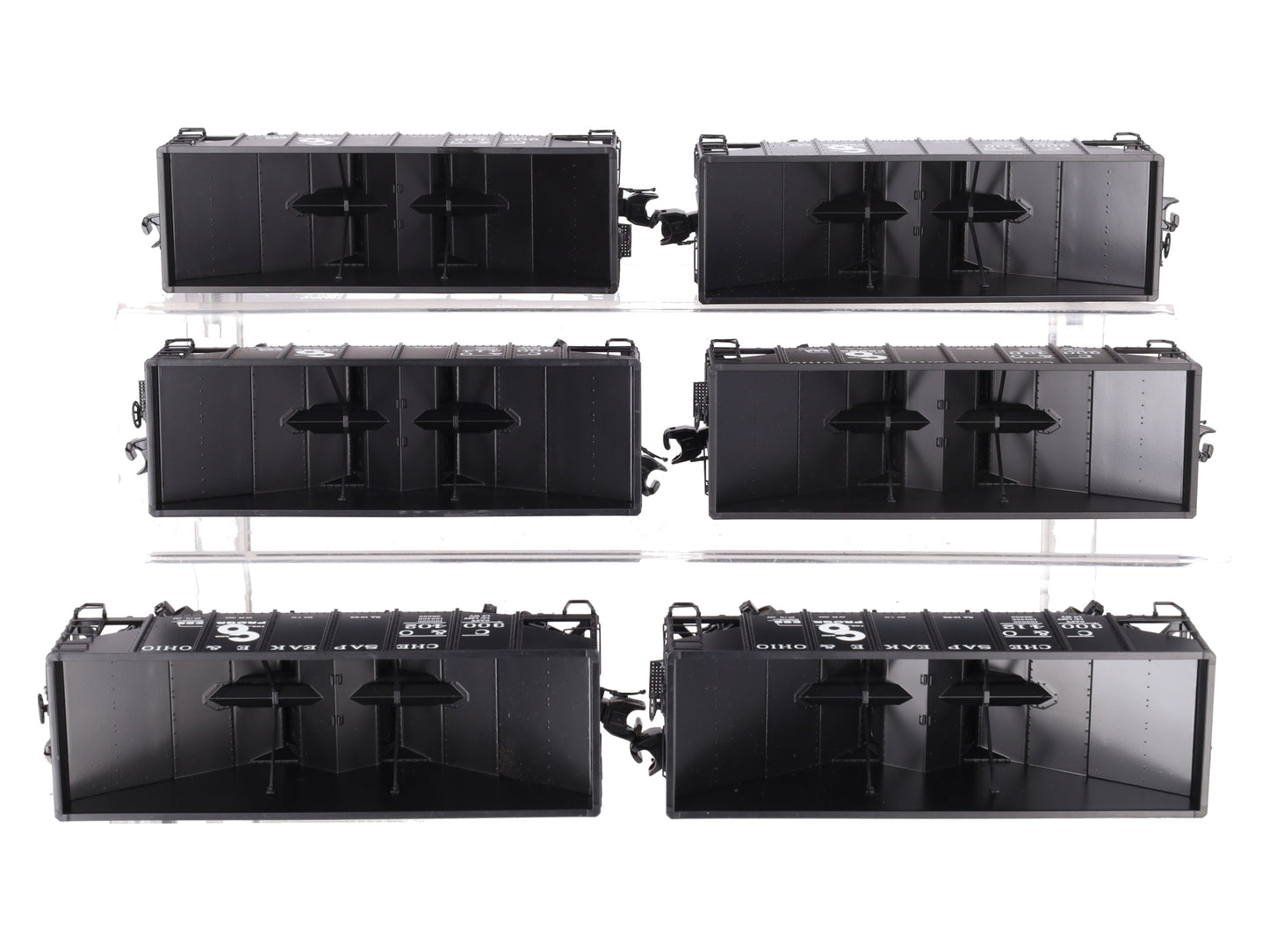 MTH 20-90339 O Chesapeake & Ohio Premier Fish Belly Hopper Car Set (Set of 6) EX/Box