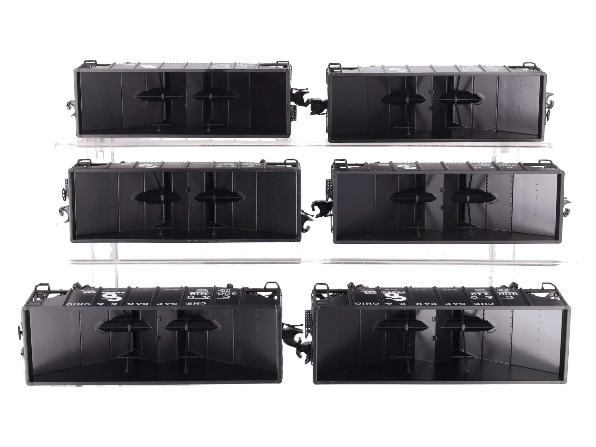 MTH 20-90339 O Chesapeake & Ohio Premier Fish Belly Hopper Car Set (Set of 6) EX/Box