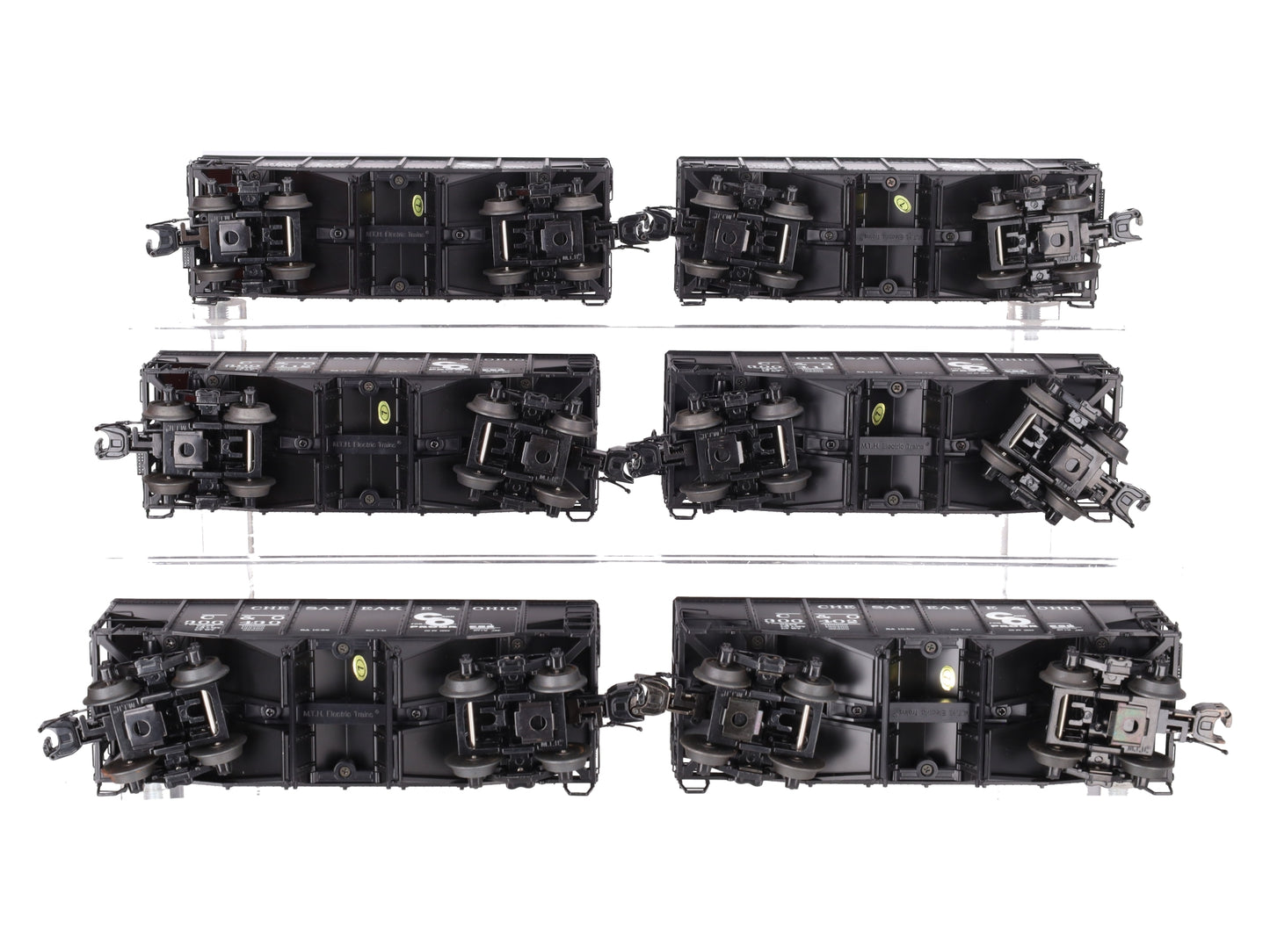 MTH 20-90339 O Chesapeake & Ohio Premier Fish Belly Hopper Car Set (Set of 6) EX/Box