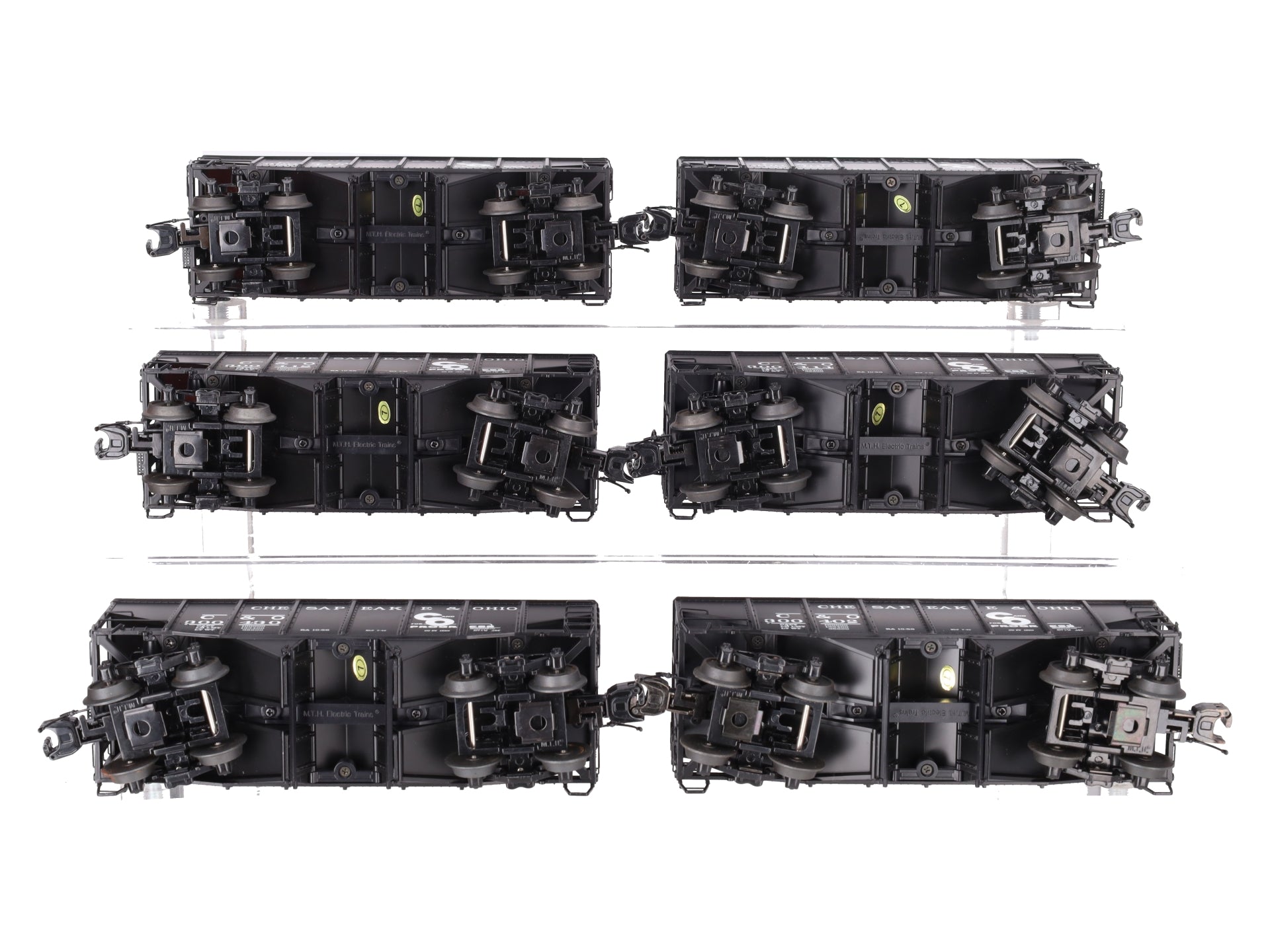 MTH 20-90339 O Chesapeake & Ohio Premier Fish Belly Hopper Car Set (Set of 6) EX/Box