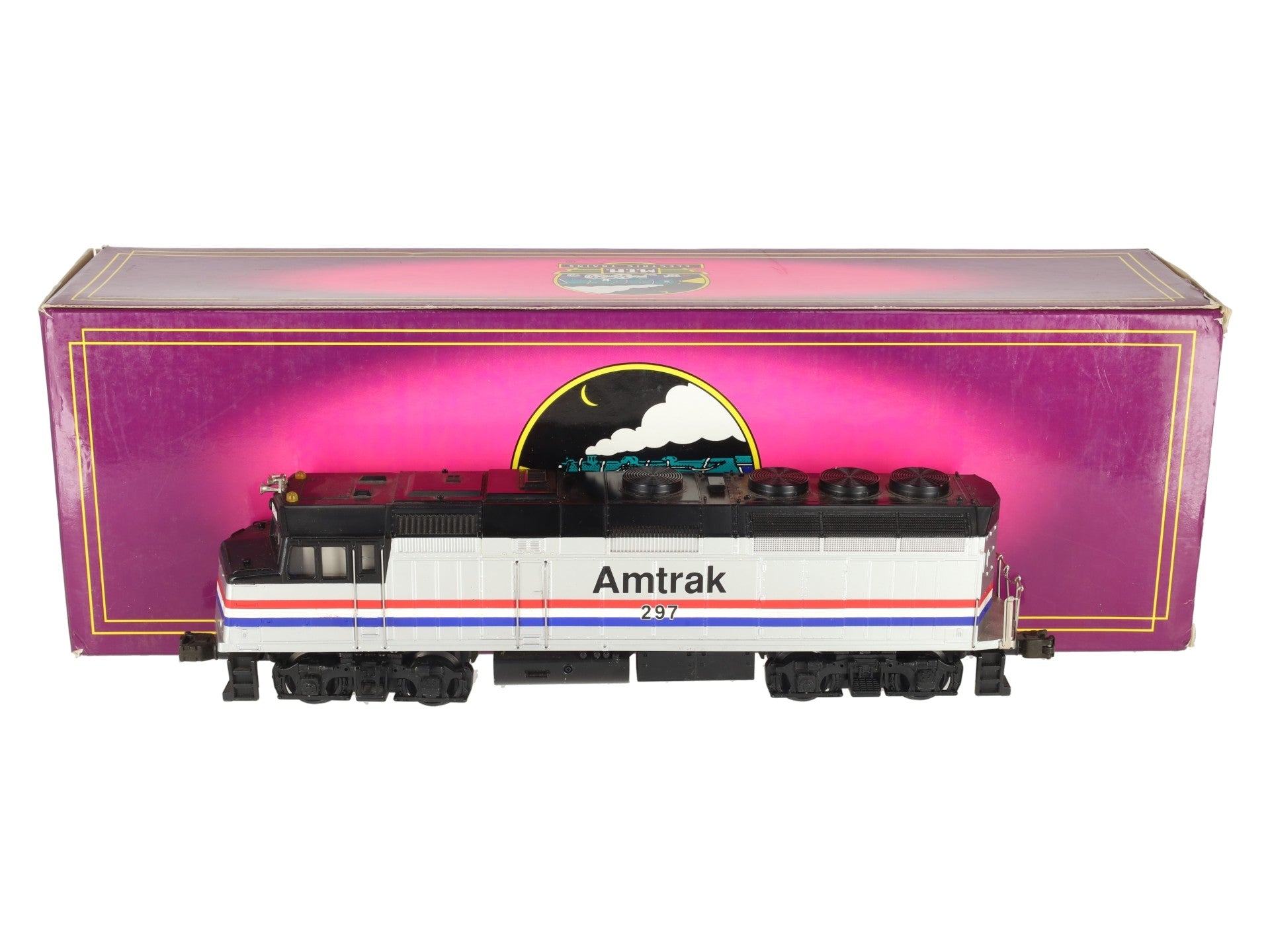 MTH 20-2147-1 O Amtrak EMD F40PH Diesel Engine #297 w/PS1 EX/Box
