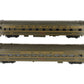 MTH 20-6636 O Gauge C&NW 70' Streamlined Sleeper/Diner Passenger Car Set EX/Box