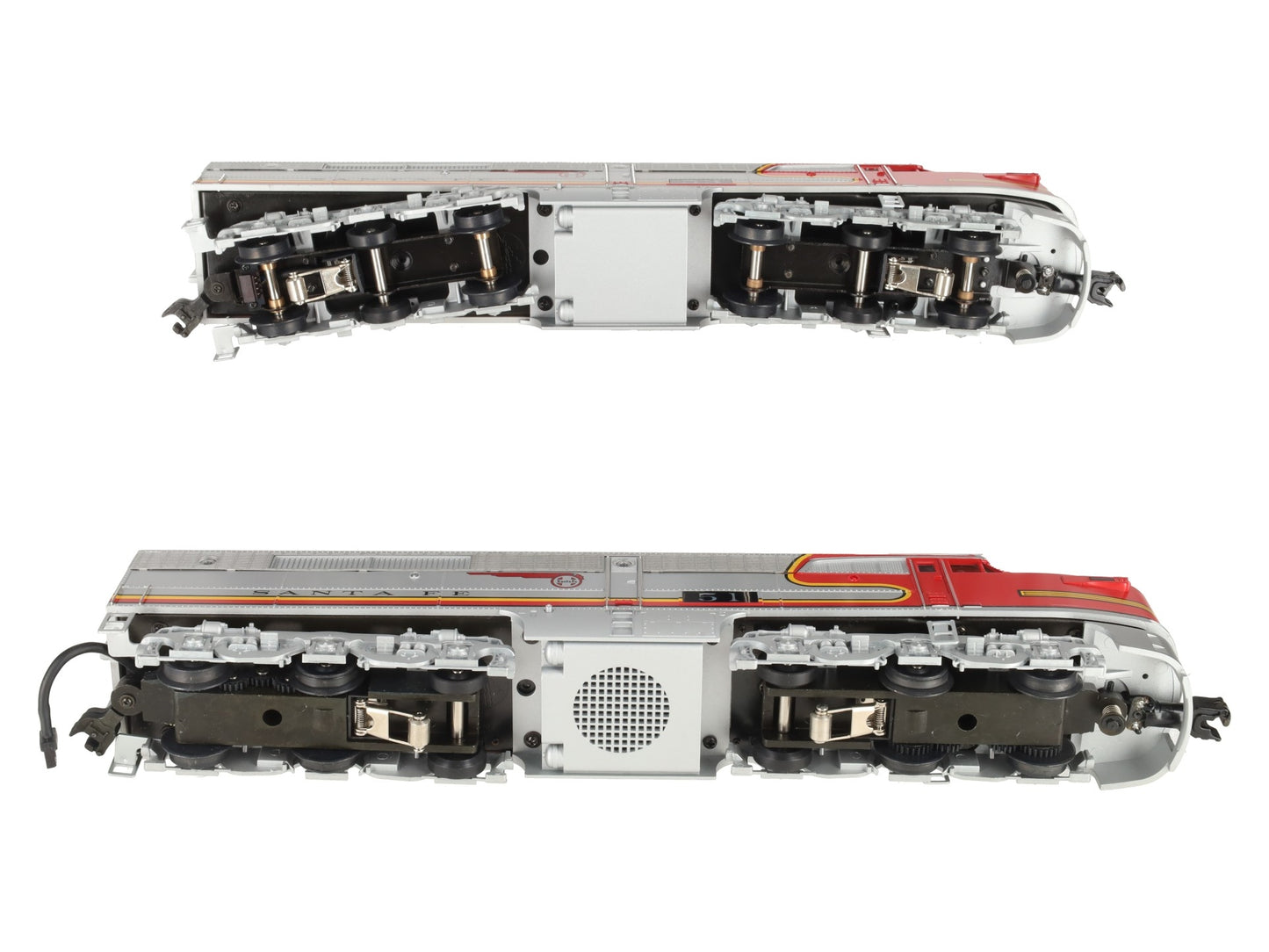 MTH 20-2024-1 O AT&SF Alco PA AA Diesel Set w/PS1 #51/53 EX/Box