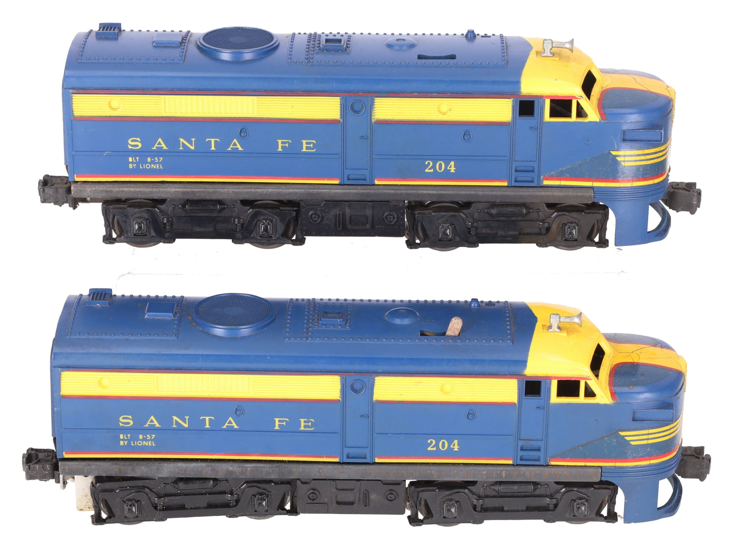 Lionel 204 Vintage O Santa Fe AA Diesel Locomotive Set VG