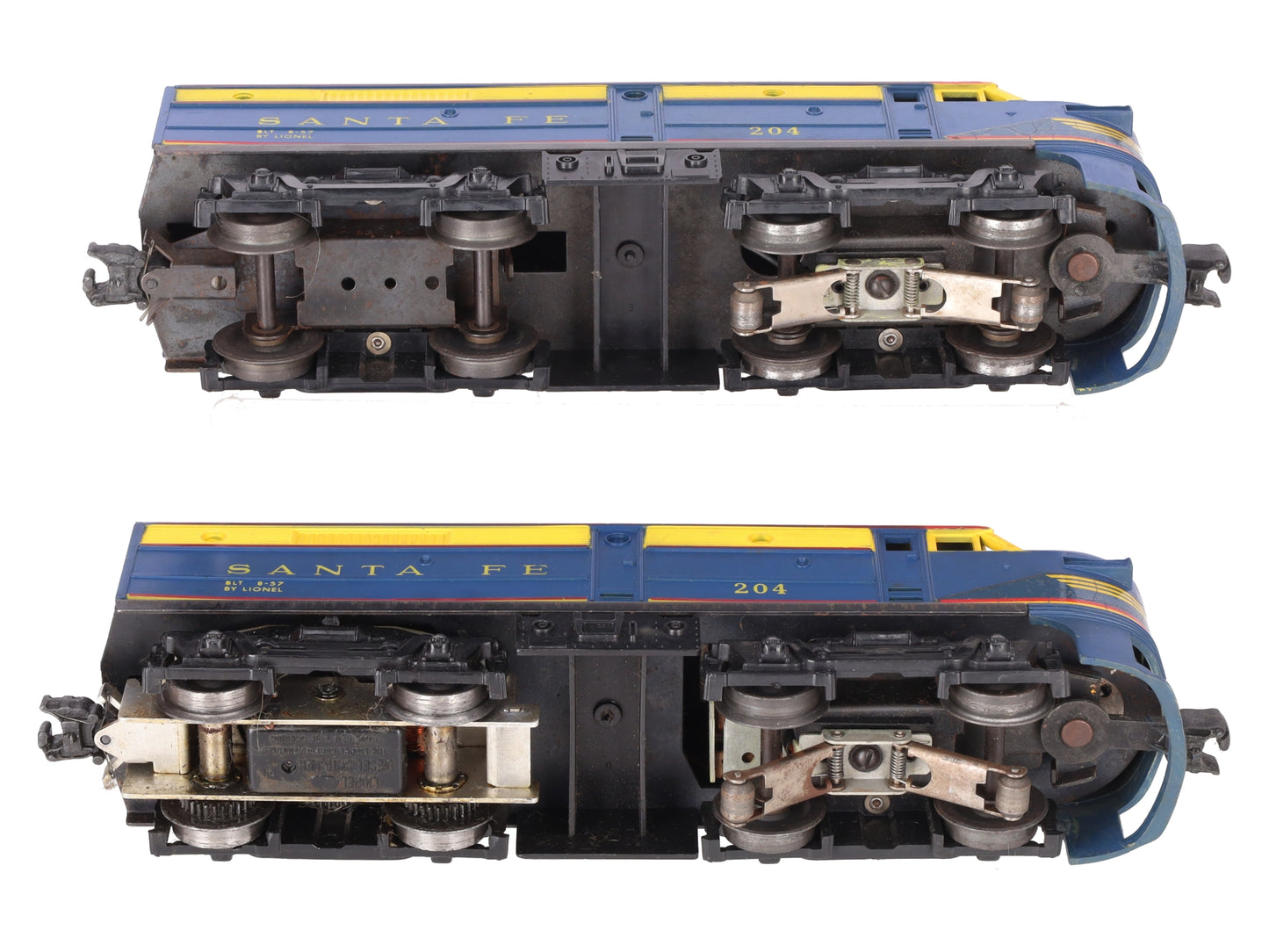 Lionel 204 Vintage O Santa Fe AA Diesel Locomotive Set VG