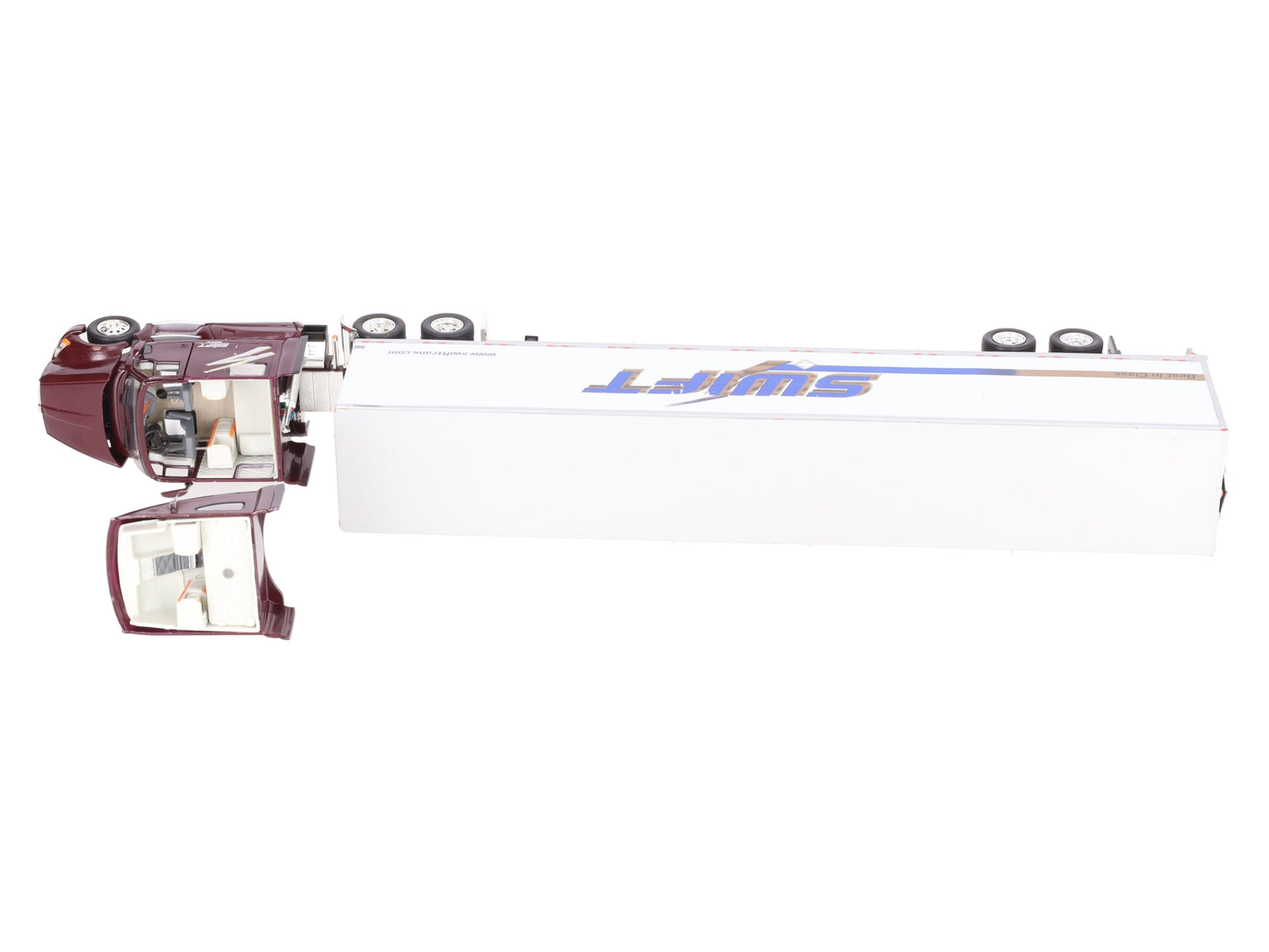 Tonkin 1:53 Scale Swift Mack Die-Cast Semi-Truck w/Trailer-Custom EX/Box