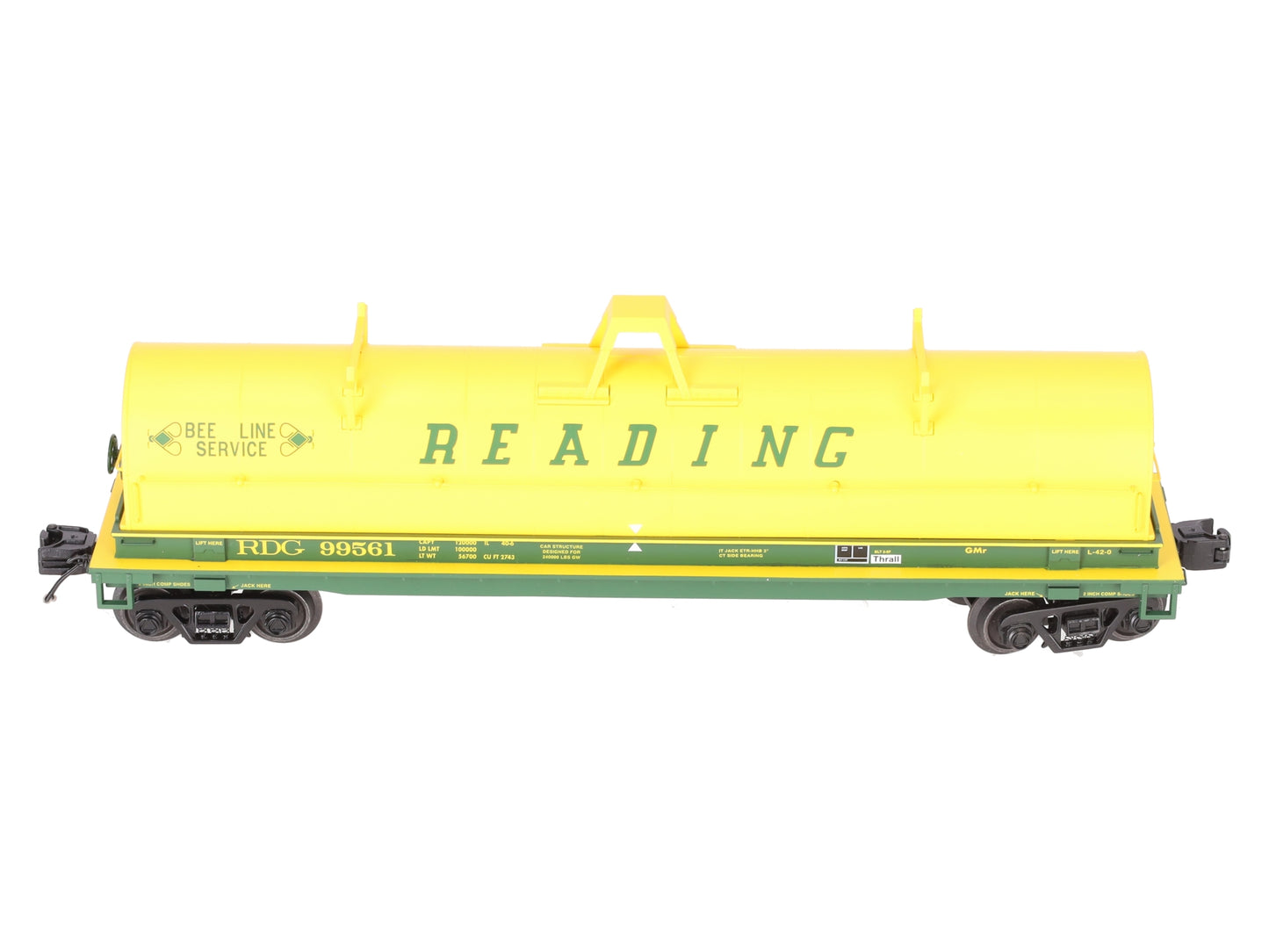 Lionel 2226492 O Gauge Reading Coil Car #99561 EX/Box
