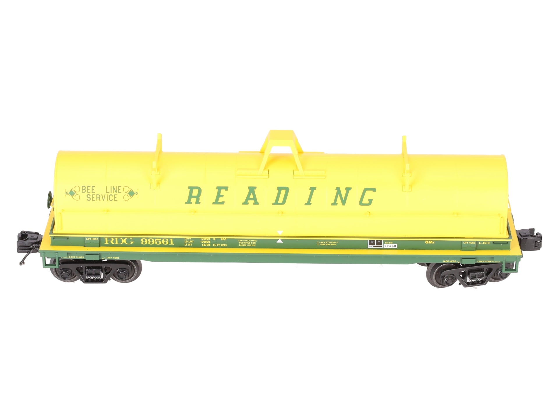 Lionel 2226492 O Gauge Reading Coil Car #99561 EX/Box