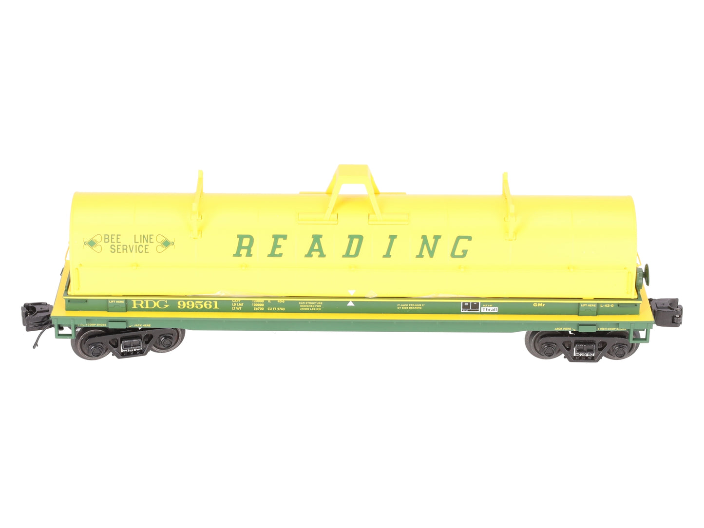 Lionel 2226492 O Gauge Reading Coil Car #99561 EX/Box