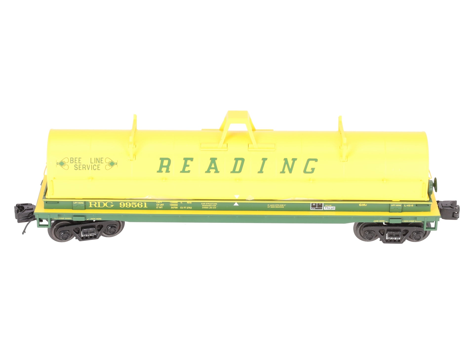 Lionel 2226492 O Gauge Reading Coil Car #99561 EX/Box