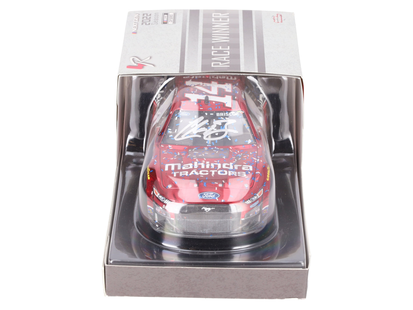 Lionel Chase Briscoe Autographed Mahindra Tractors Phoenix Win 2022 Mustang LN/Box