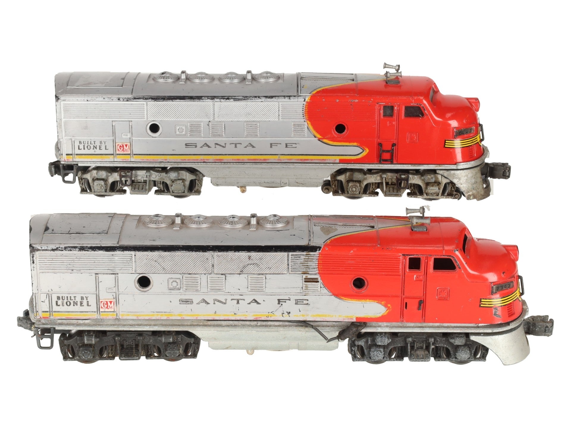 Lionel 2343 Vintage O Santa Fe F3 AA Diesel Locomotive Master Carton