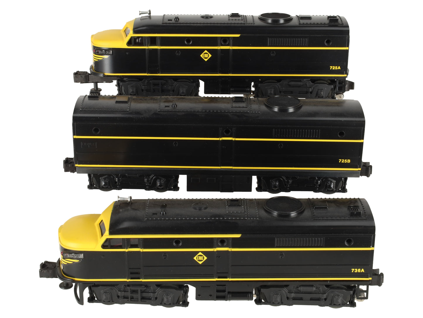 Lionel 6-11734 O Erie ALCO ABA Diesel Locomotive Set EX/Box