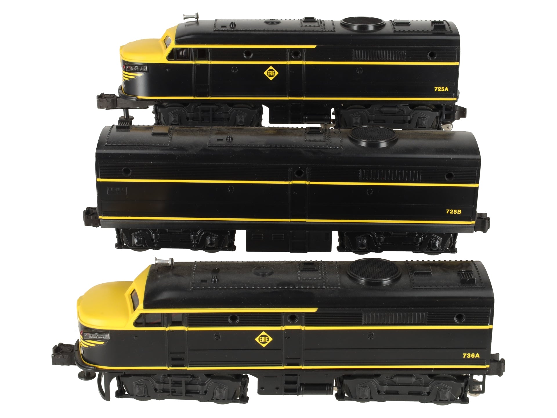Lionel 6-11734 O Erie ALCO ABA Diesel Locomotive Set EX/Box