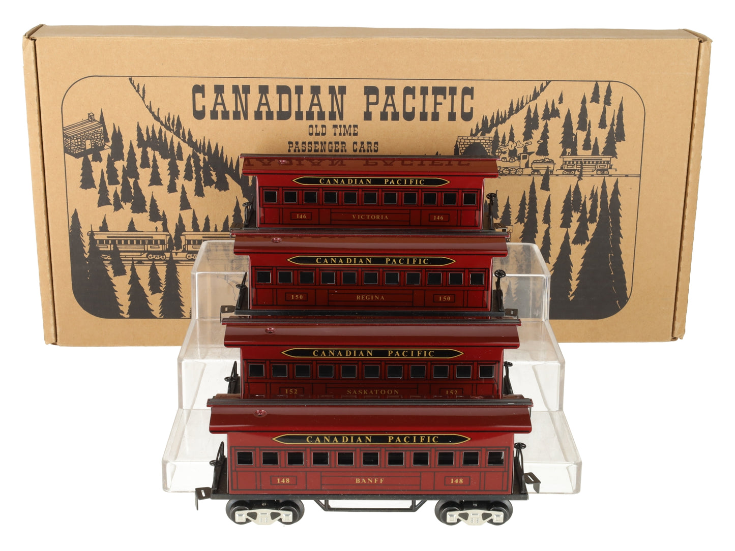 Marx 5192 Canadian Pacific Old Time Passenger Cars (Set of 4) EX/Box
