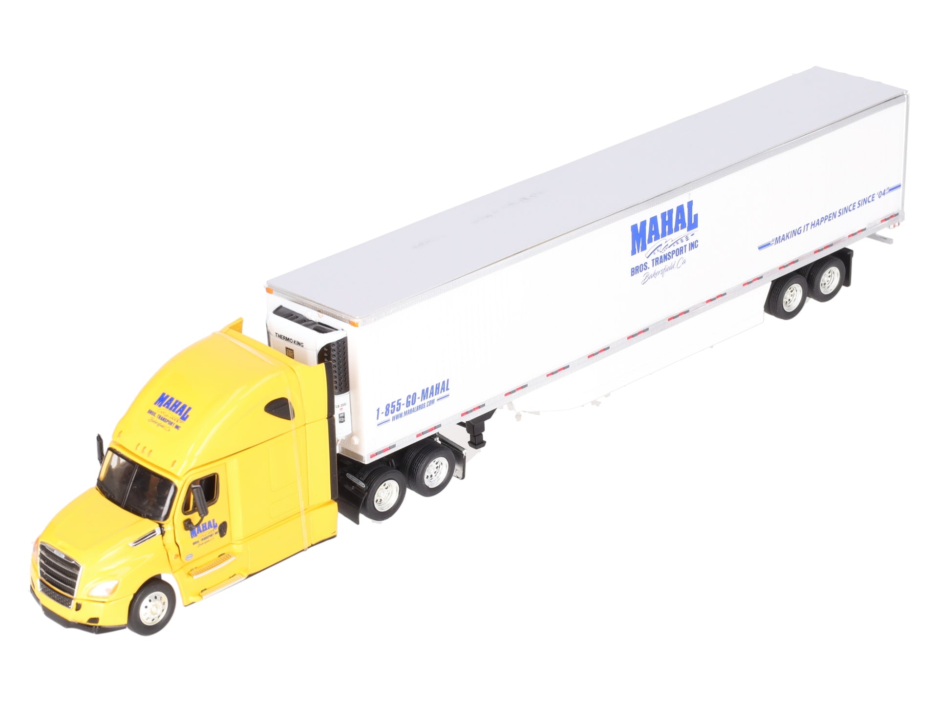 Tonkin 1:53 Scale Mahal Bros. Transport Die-Cast Semi-Truck w/Trailer EX/Box